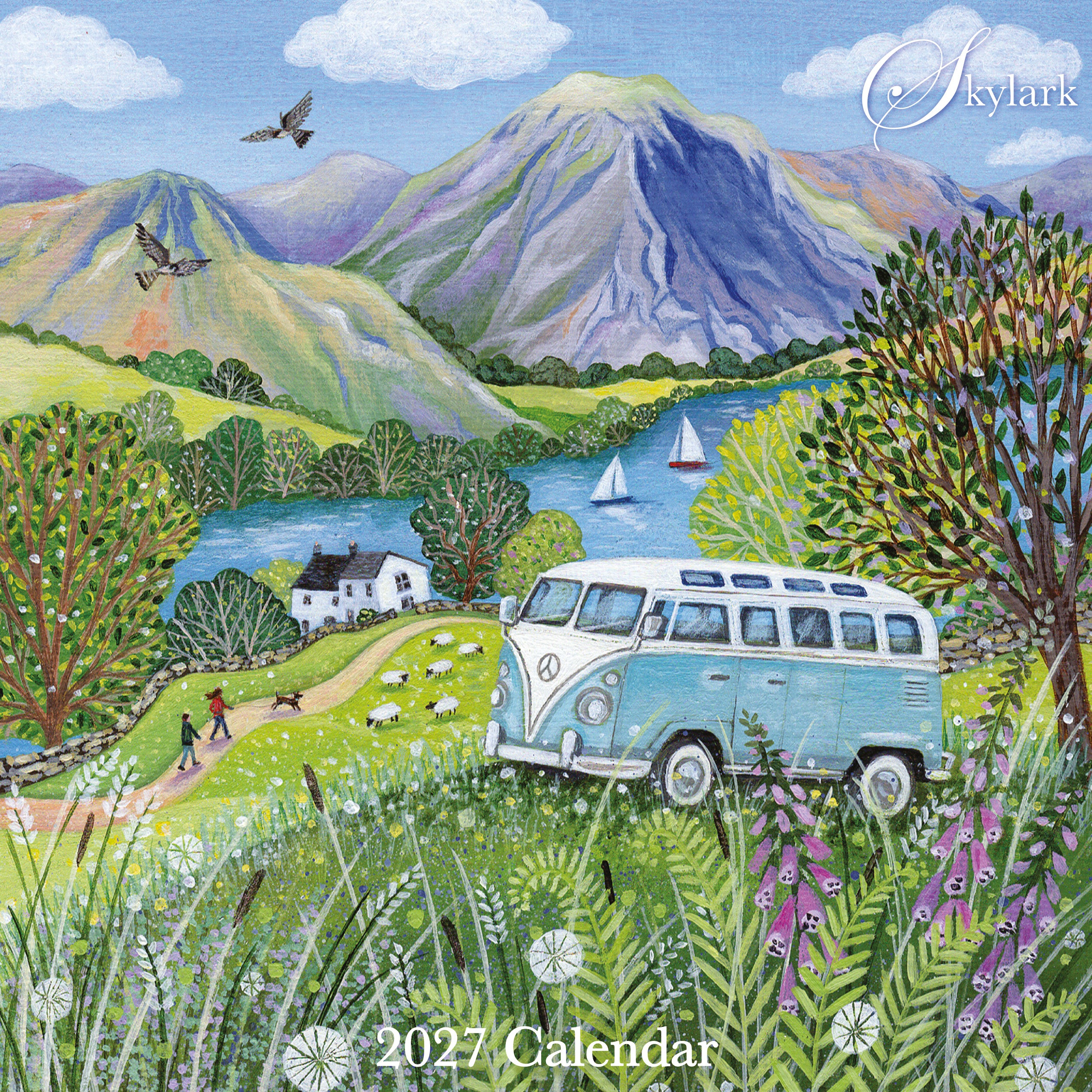 2027 Skylark - Campervan - Square Wall Calendar