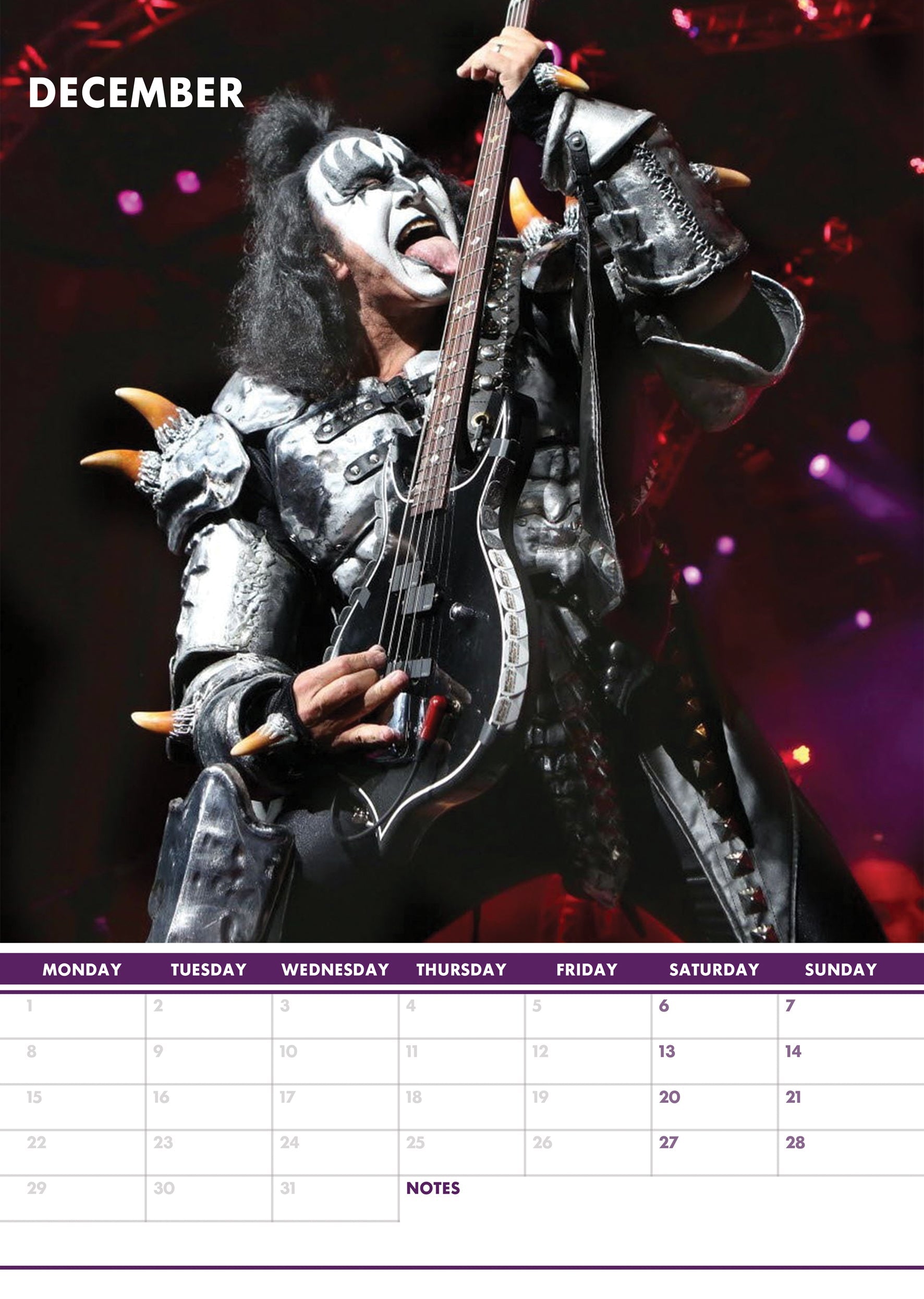 Kiss 2025 Calendar