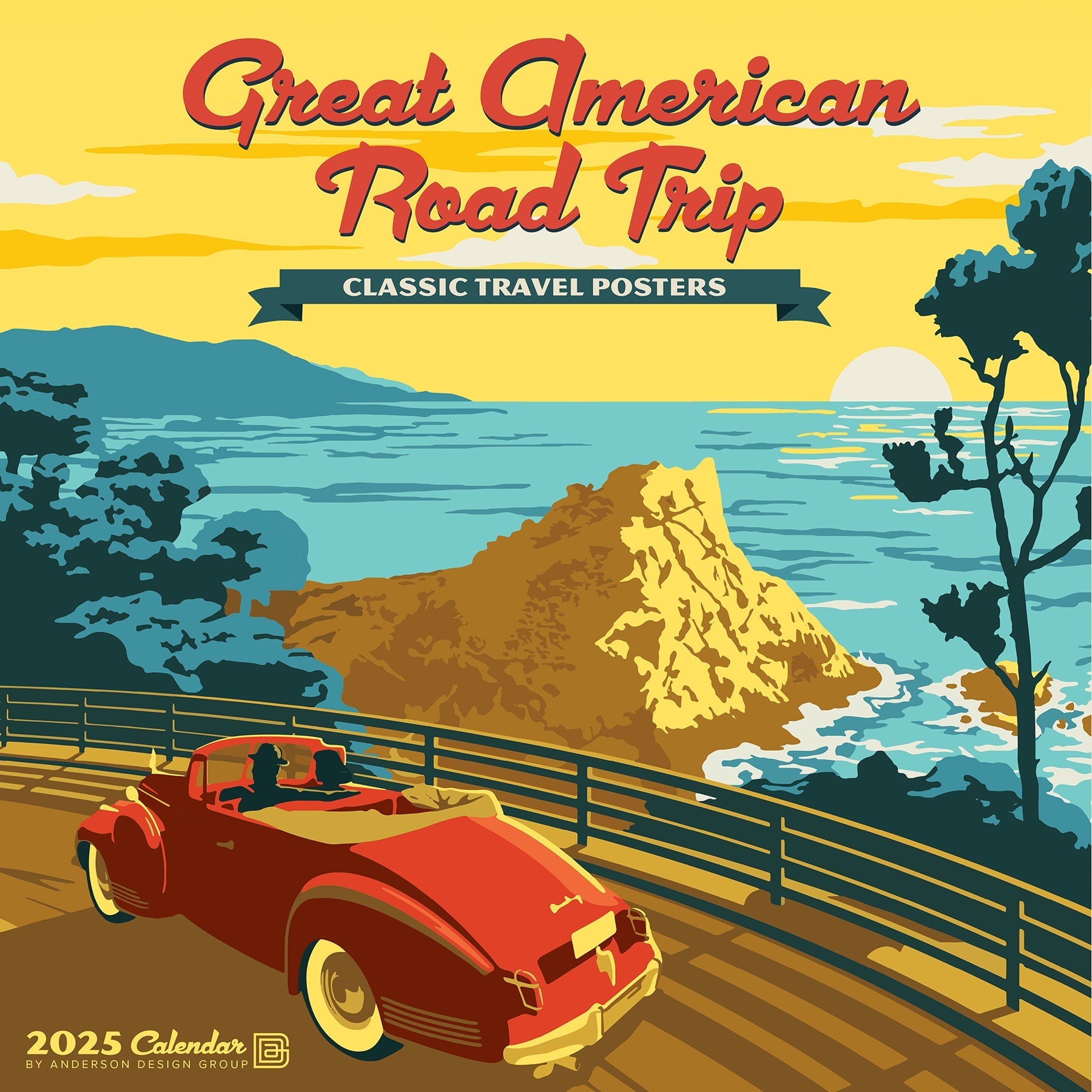 2025 Great American Road Trip (ADG) - Square Wall Calendar (US Only)