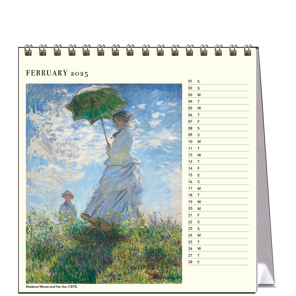 2025 Monet People and Places - Desk Easel Calendar