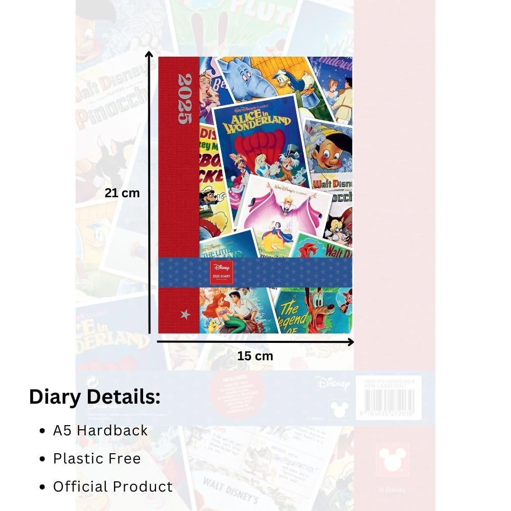 2025 Disney Vintage Posters - Weekly Diary/Planner