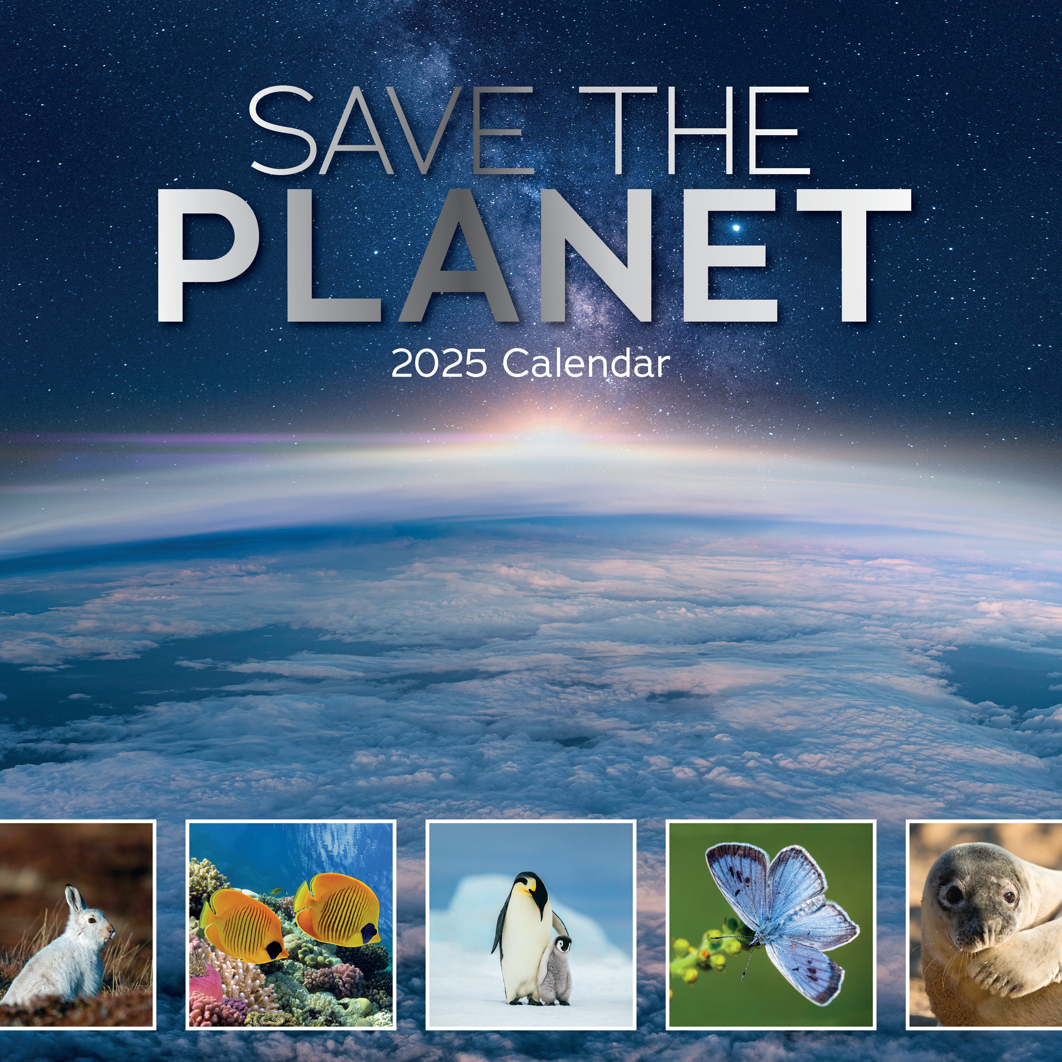 2025 Save the Planet - Square Wall Calendar