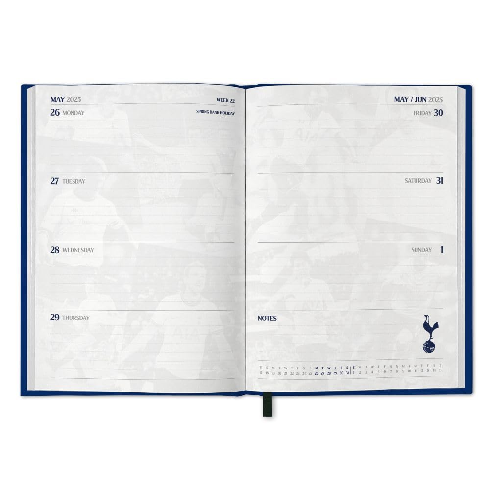 2025 Tottenham Hotspur Fc - Calendar & Diary Musical Gift Box Set