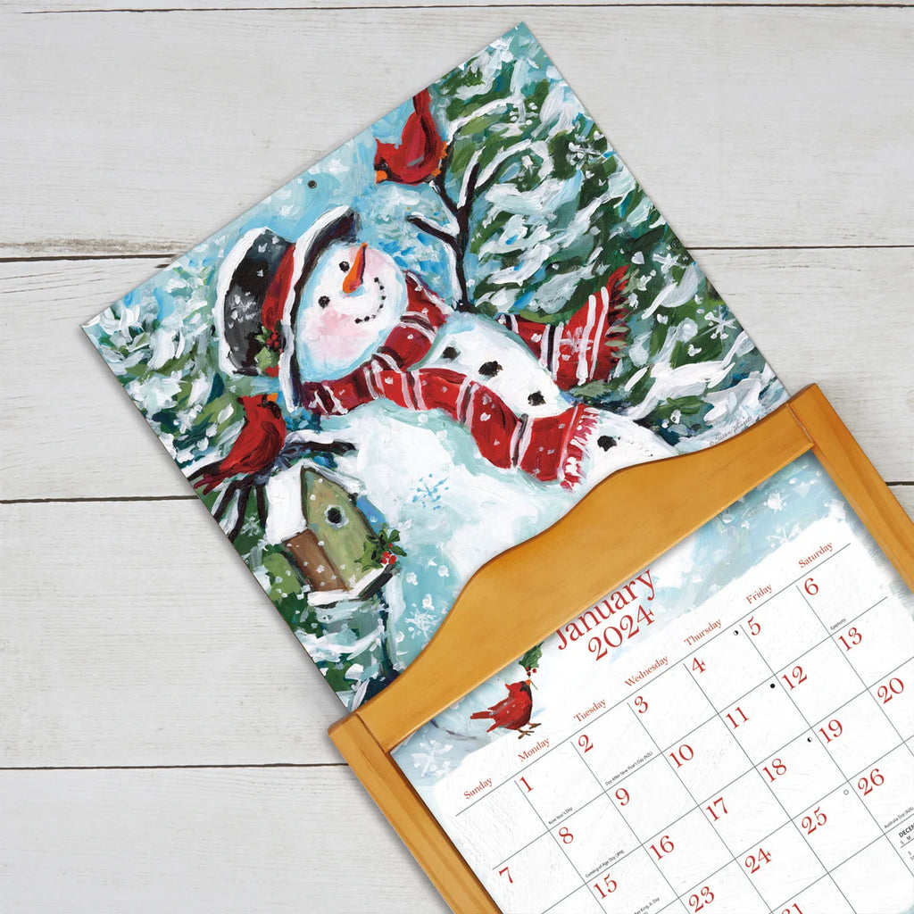 2024-lang-sam-snowman-deluxe-wall-calendar-art-calendars-by-lang