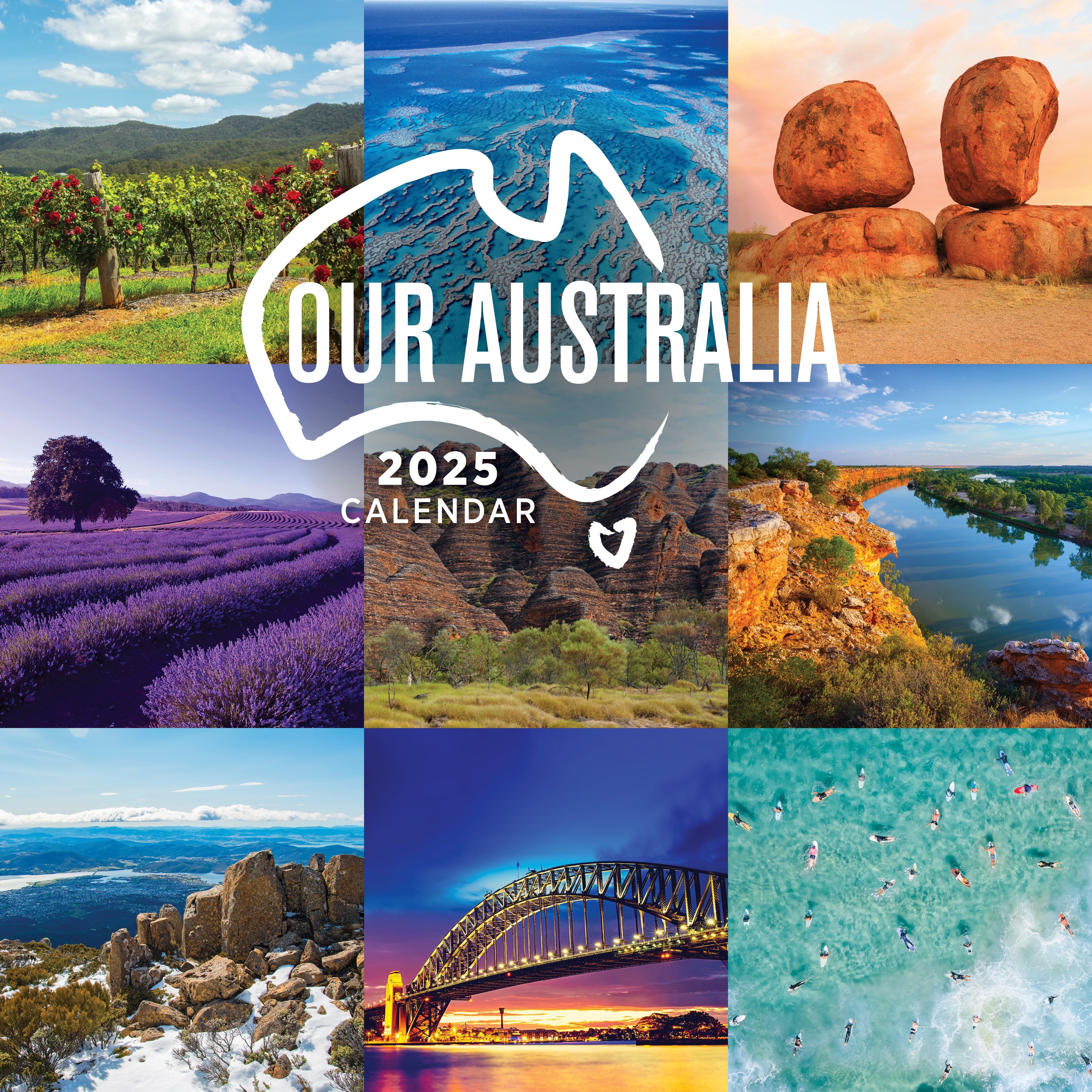 2025 Our Australia - Square Wall Calendar