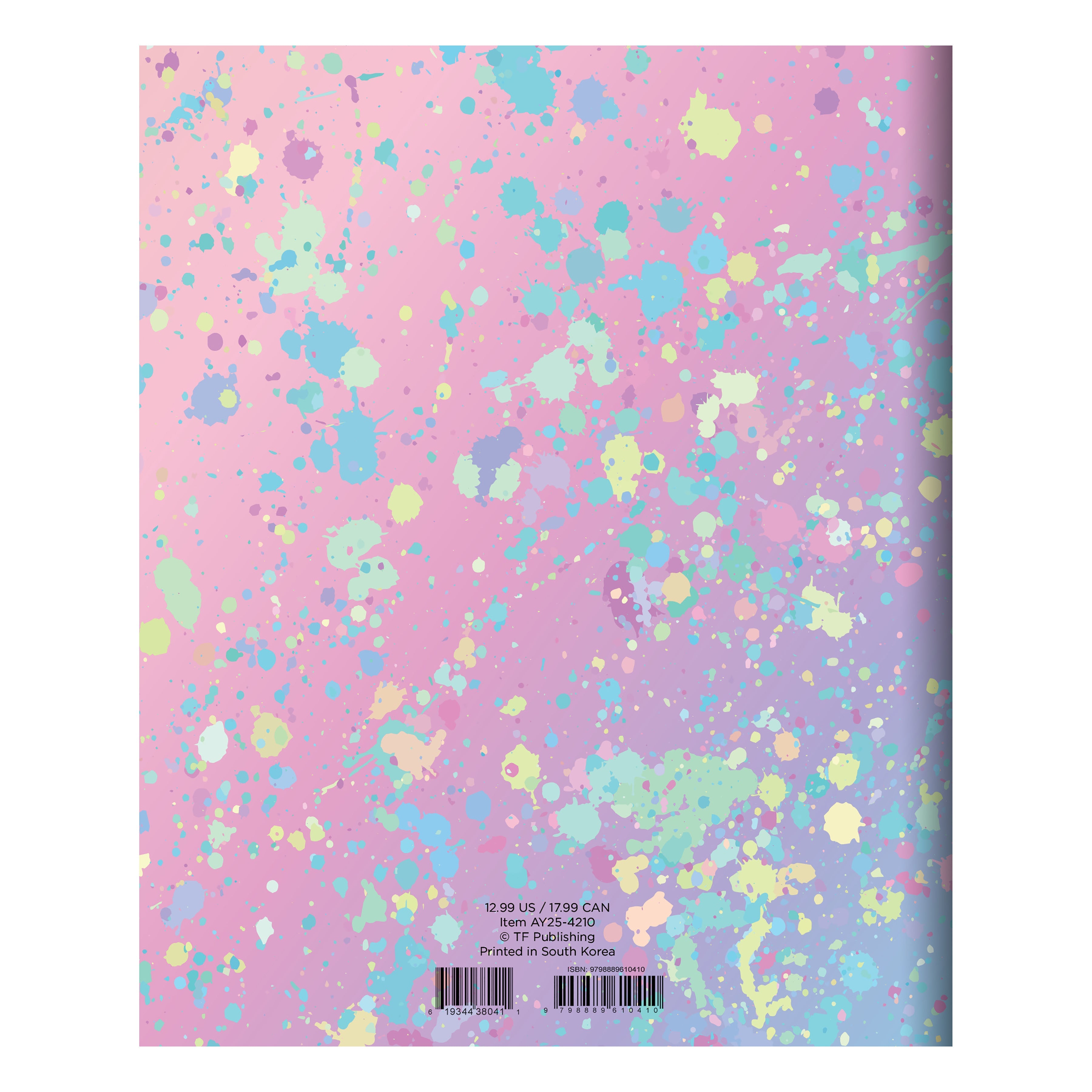 July 2024 - June 2025 Paint Spatter - Medium Monthly Academic Year Diary/Planner