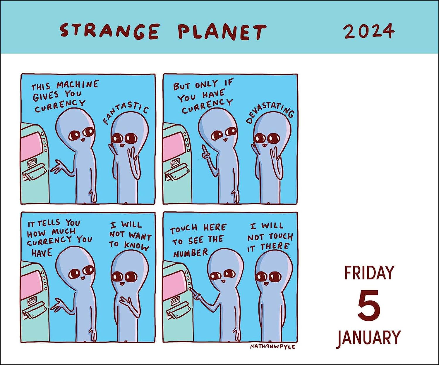 2024 Strange Planet - Daily Boxed Page-A-Day Calendar