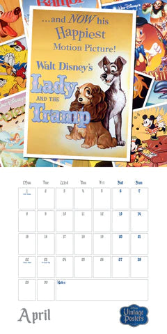 2024 Disney Vintage Posters - Square Wall Calendar  SOLD OUT