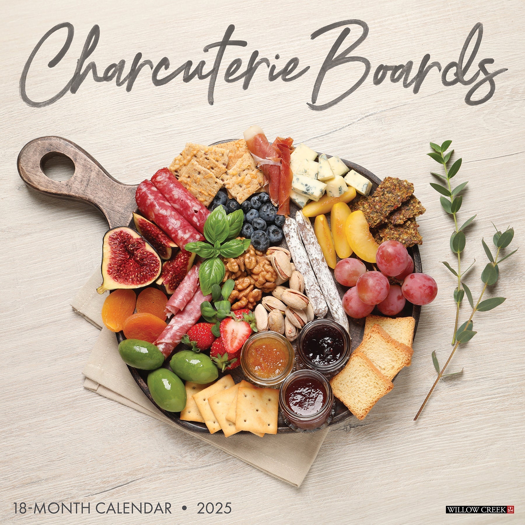 2025 Charcuterie Boards - Square Wall Calendar (US Only)