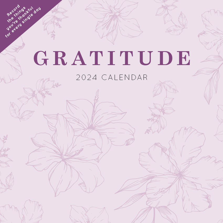2024 Gratitude - Square Wall Calendar