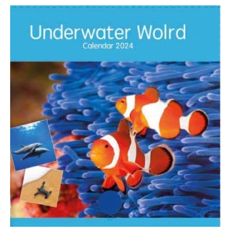 2024 Underwater World - Square Wall Calendar