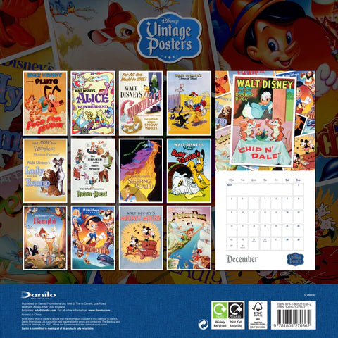 Calendrier 2024 Affiche Disney vintage