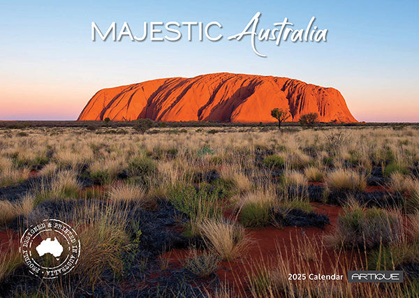 2025 Majestic Australia By Artique - Horizontal Wall Calendar