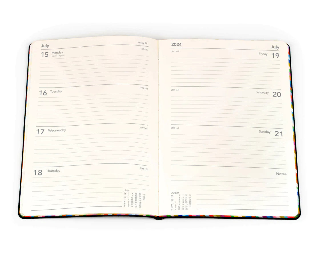 2024 Red Edge Rainbow - Weekly Diary/Planner