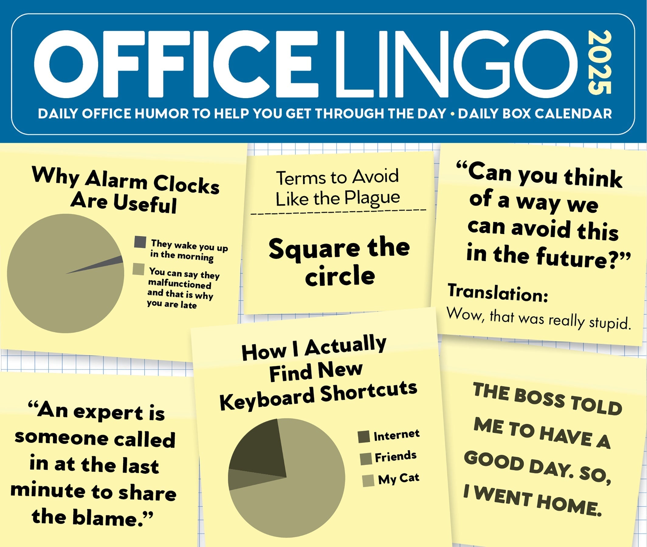 2025 Office Lingo - Daily Boxed Page-A-Day Calendar (US Only)