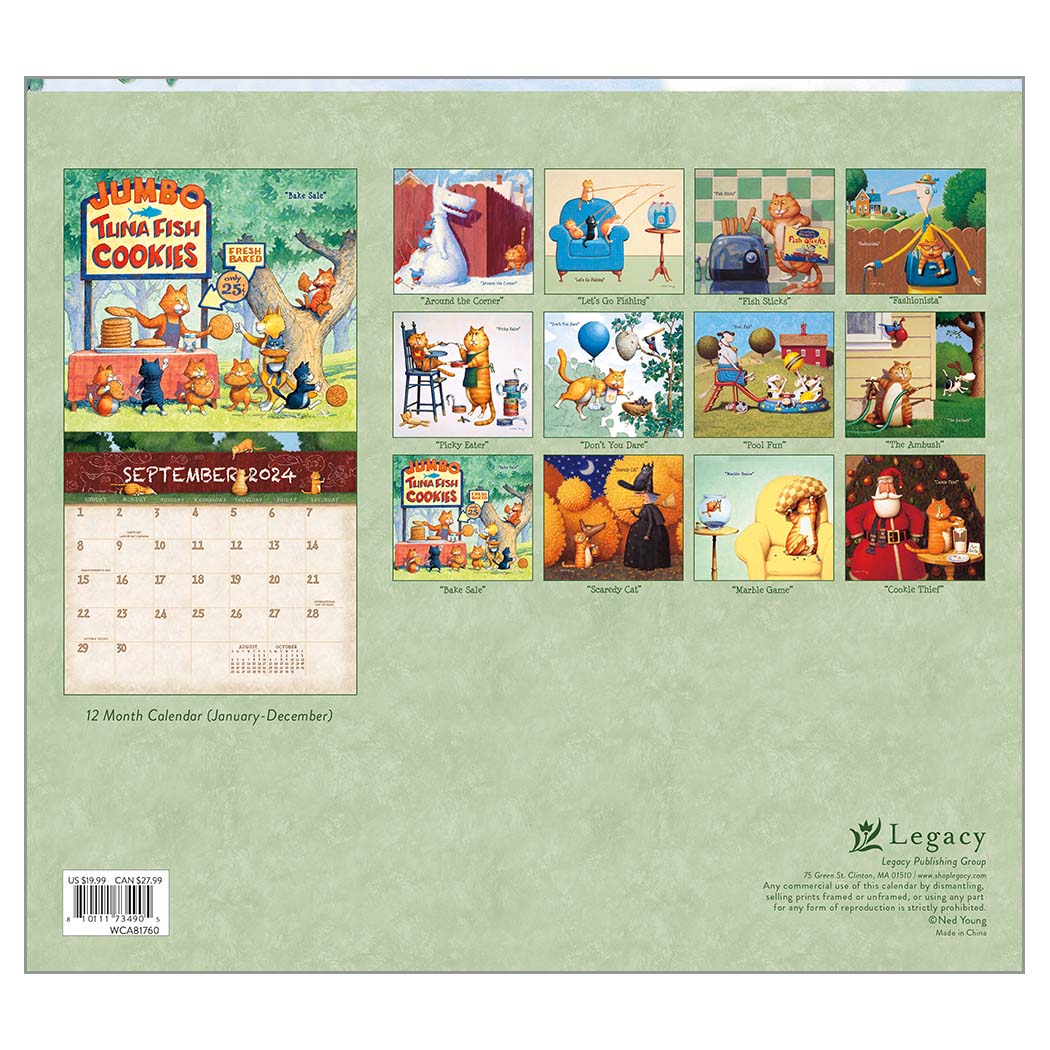 2024 Legacy A Cat'S Life - Deluxe Wall Calendar