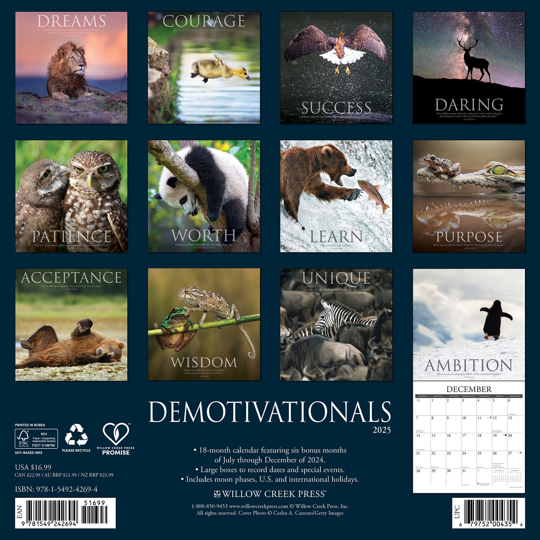 2025 Demotivationals - Square Wall Calendar (US Only)