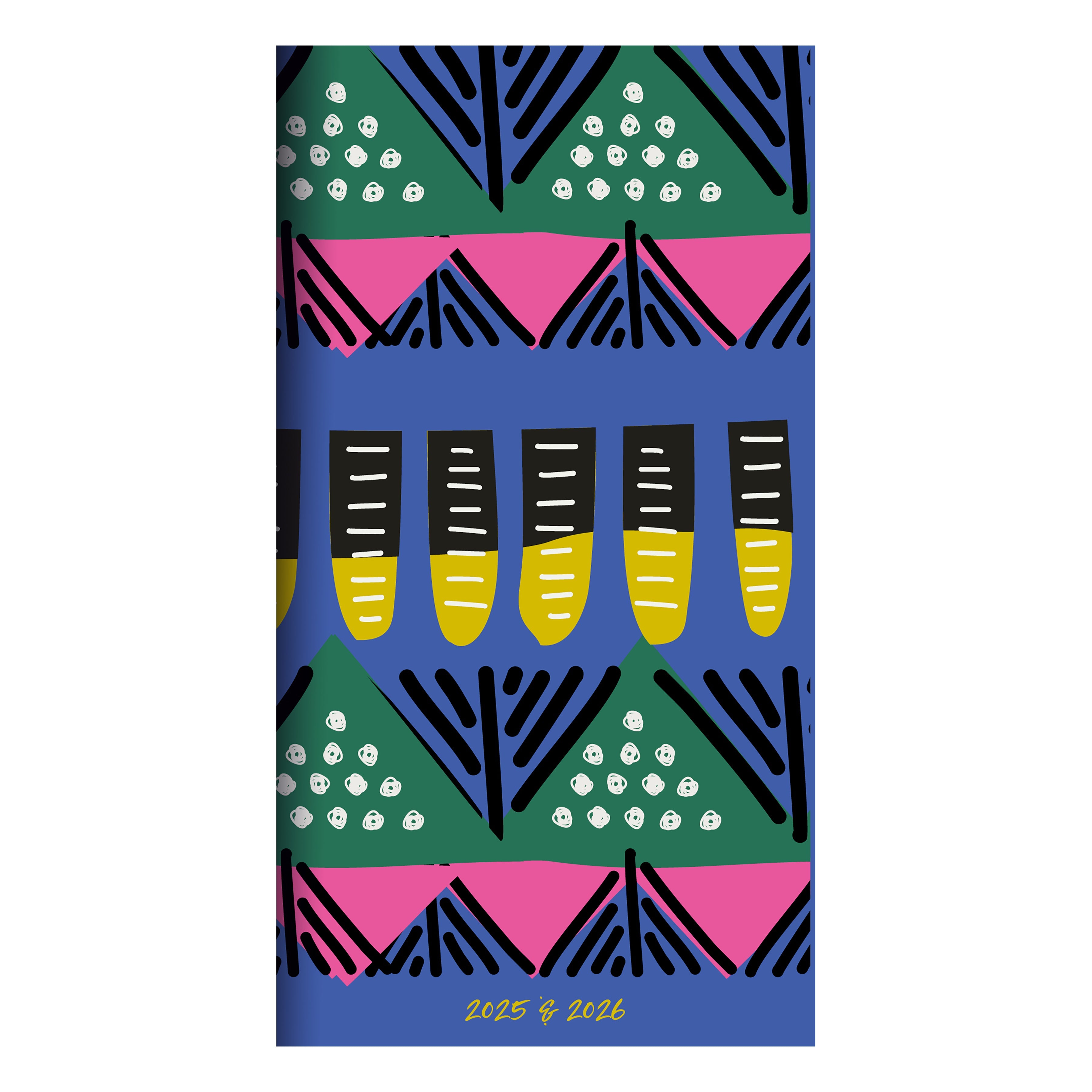 2025-2026 Bright Tribal - Small Monthly Pocket Diary/Planner