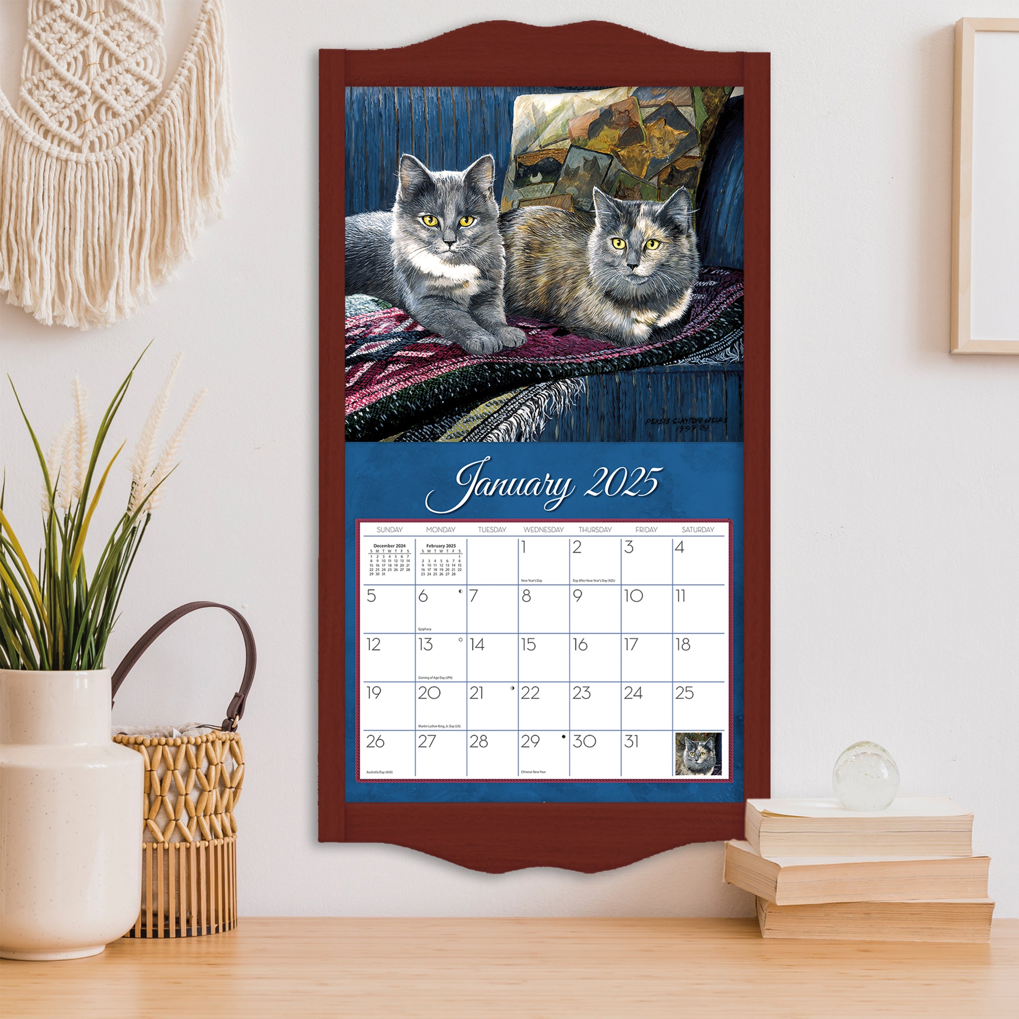 2025 LANG Love Of Cats By Persis Clayton Weirs - Deluxe Wall Calendar