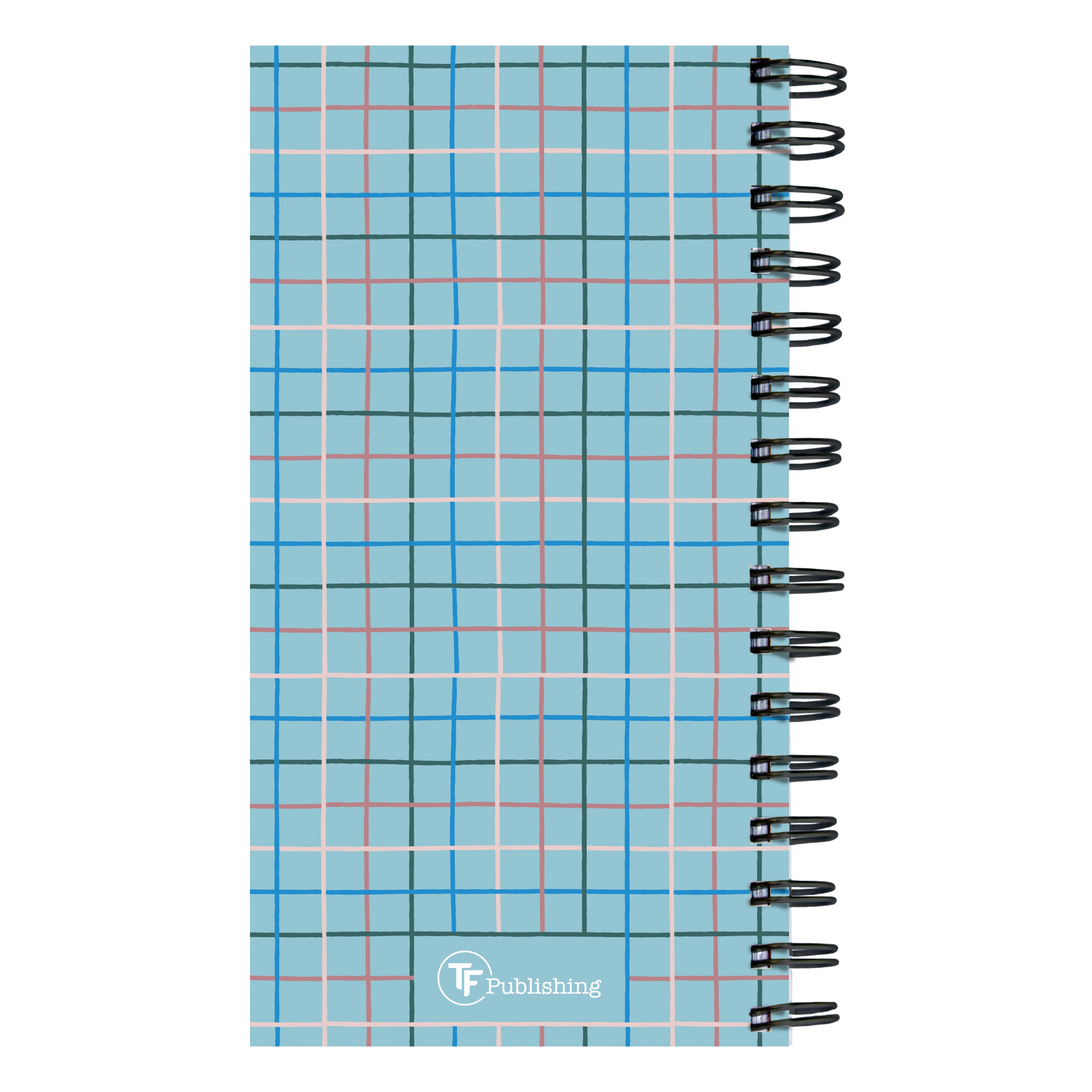 July 2024 - June 2025 Blue Plaid Small Weekly & Monthly Academic Year Diary/Planner