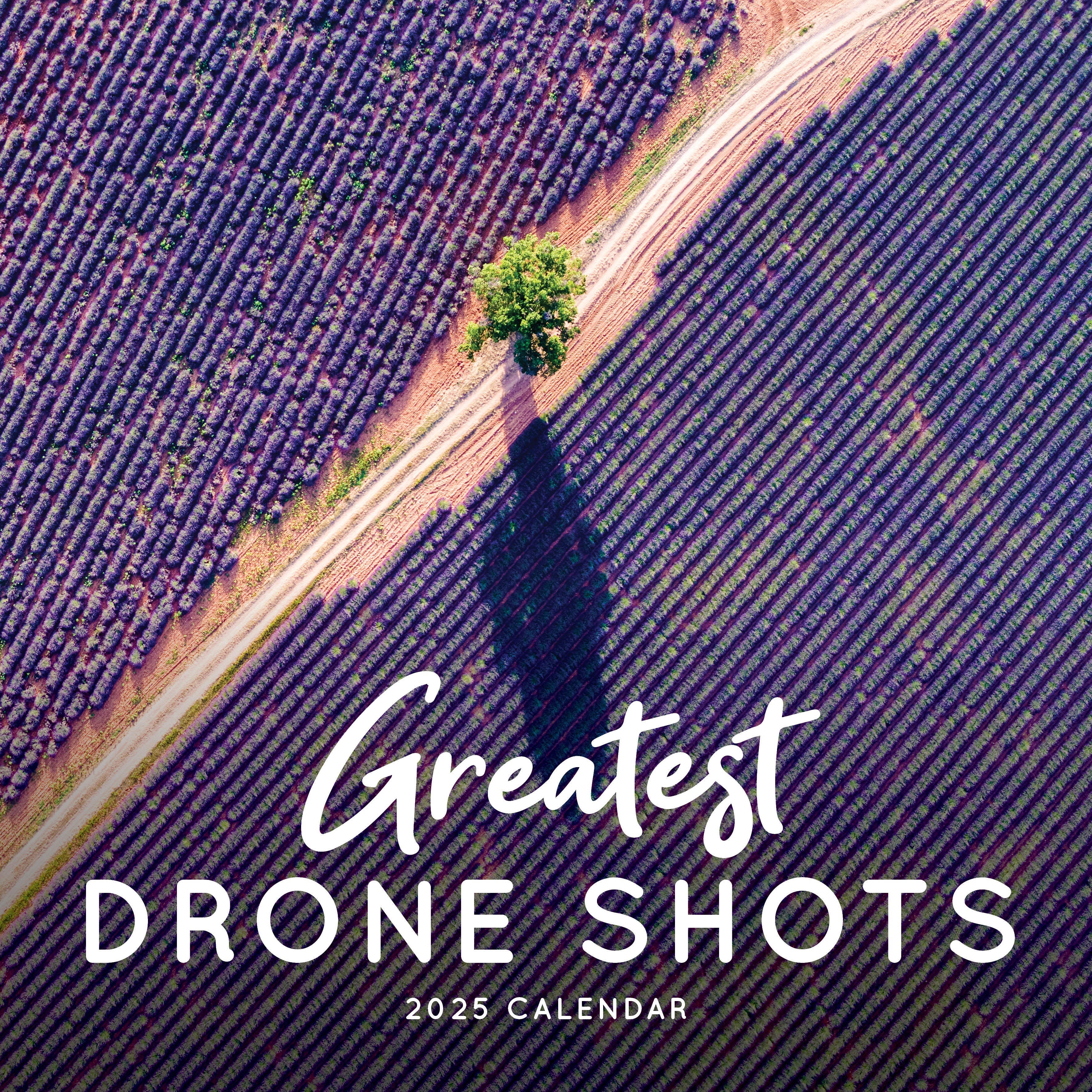 2025 Greatest Drone Shots - Square Wall Calendar