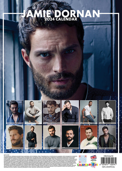 2024 Jamie Dornan A3 Wall Calendar