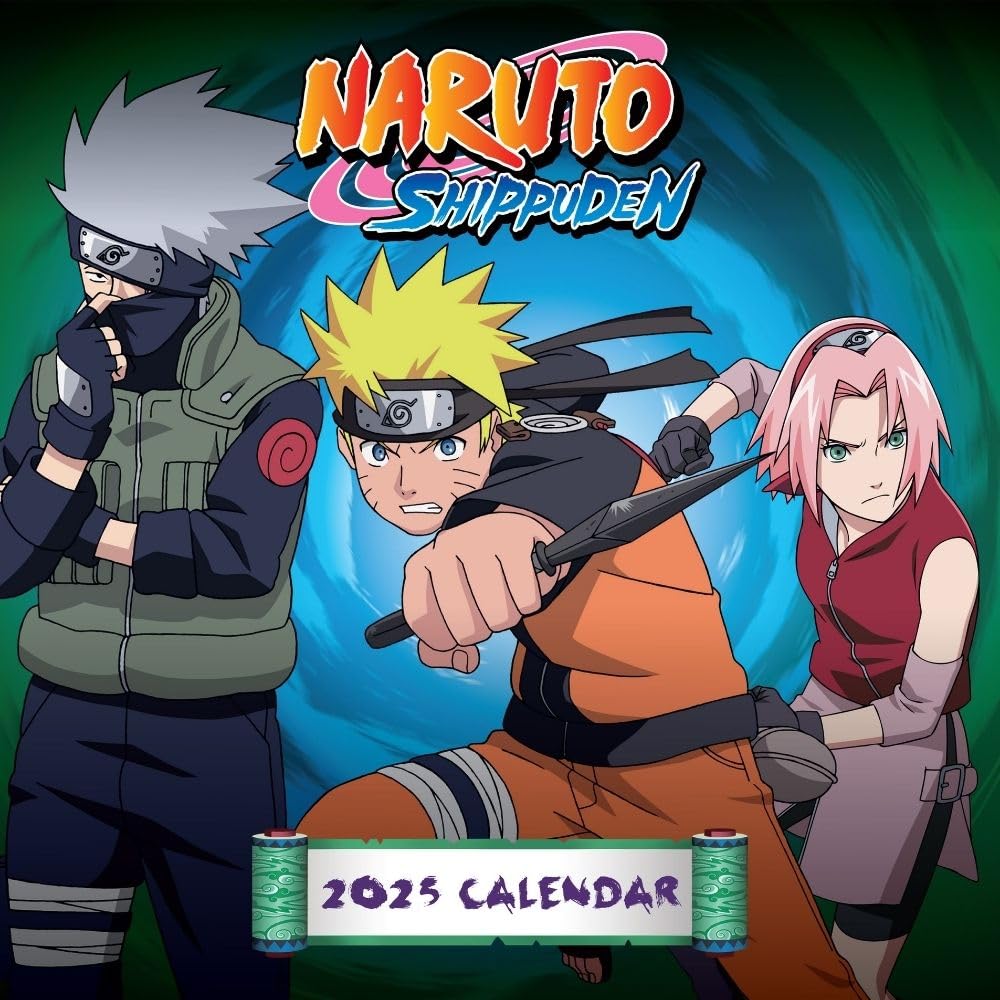 2025 Naruto Shippuden - Square Wall Calendar