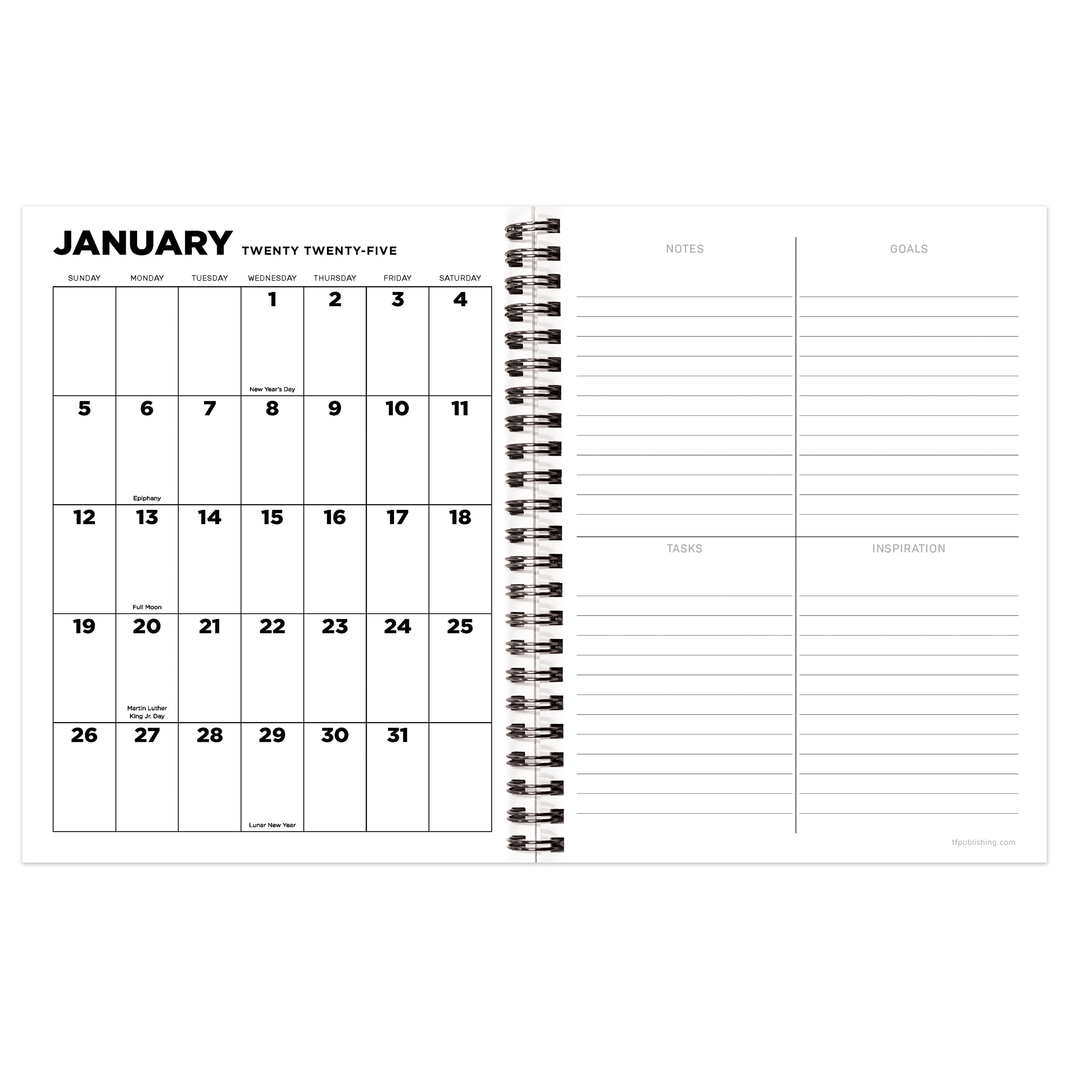 2025 Marilyn Monroe - Medium Monthly & Weekly Diary/Planner