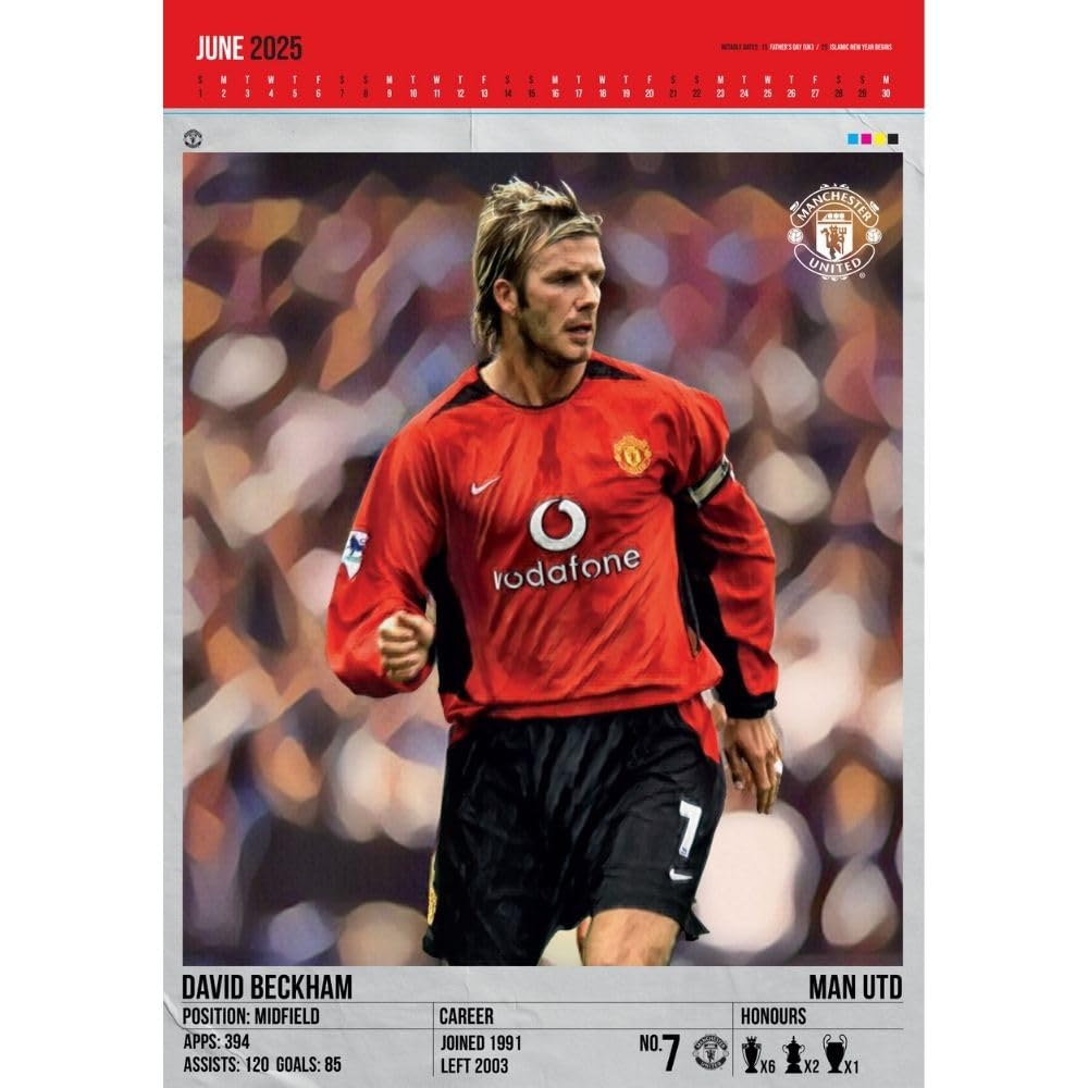 2025 Manchester United Fc - A3 Deluxe Wall Calendar