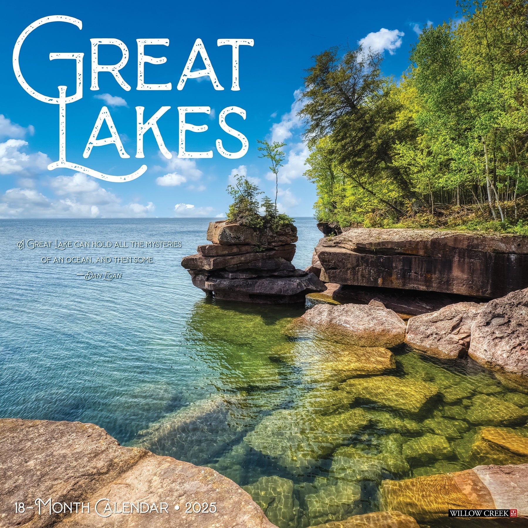 2025 Great Lakes - Square Wall Calendar (US Only)