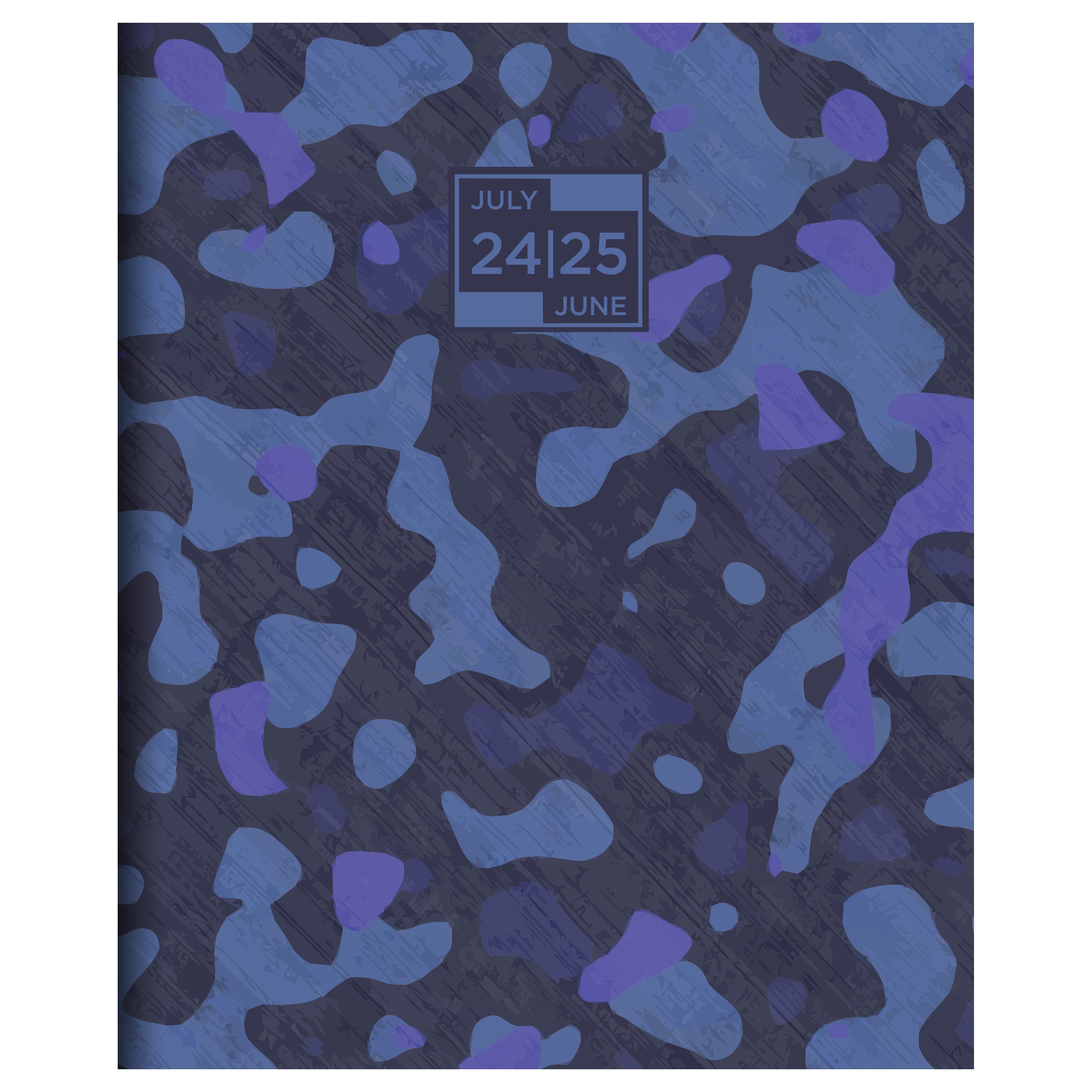July 2024 - June 2025 Camo - Large Monthly Academic Year Diary/Planner
