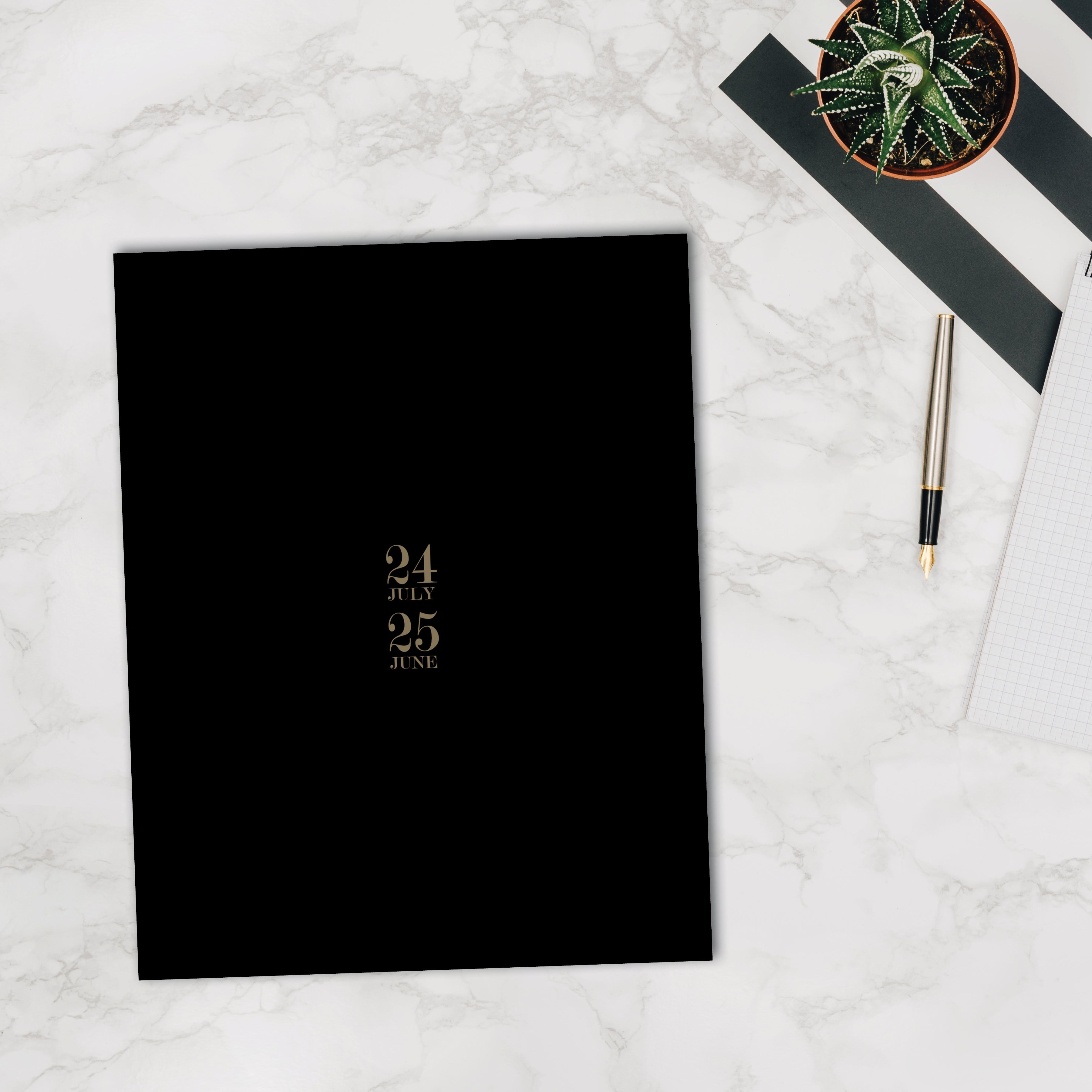 July 2024 - June 2025 Black - Monthly Academic Year Diary/Planner  SOLD OUT