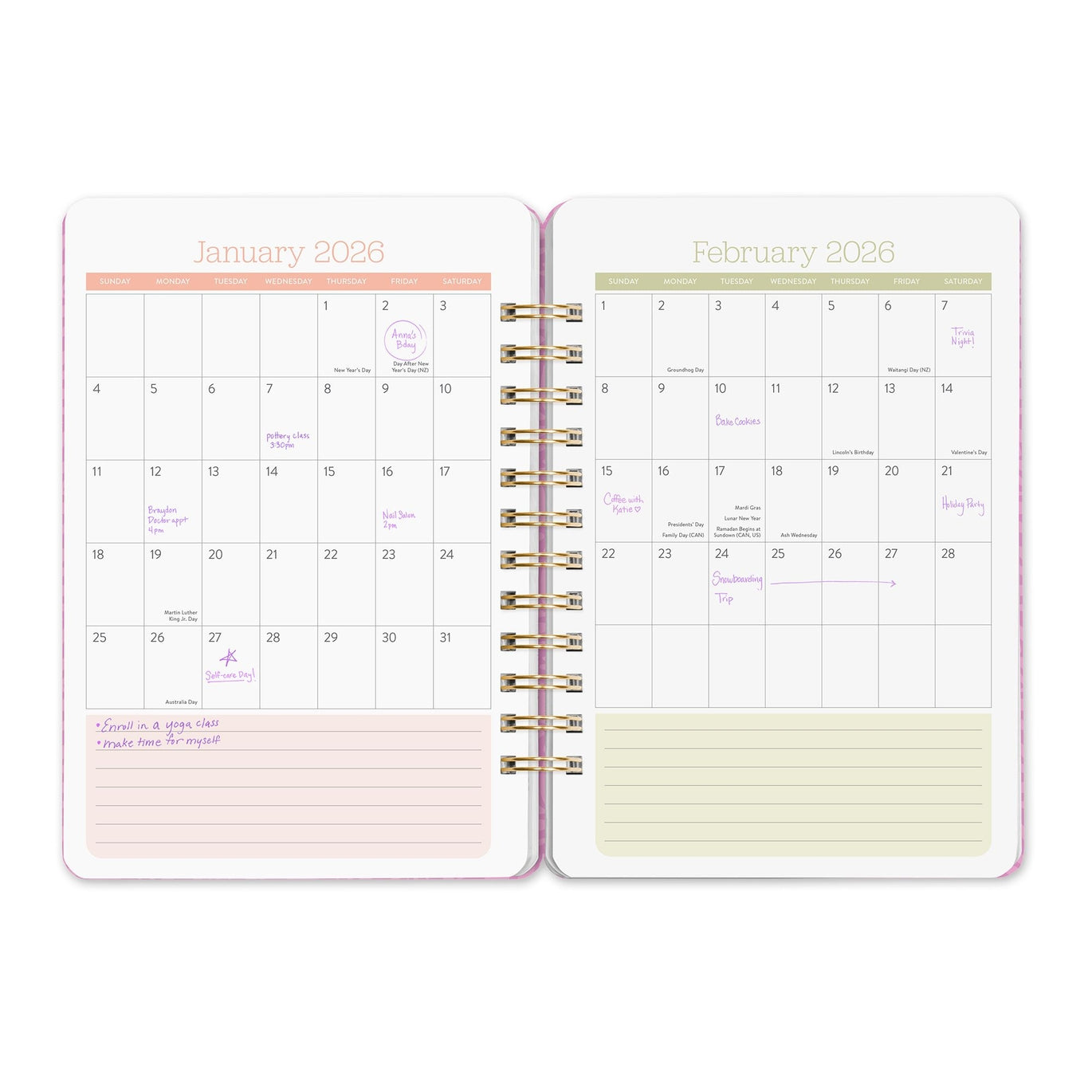 2026 Catching Color Do It All - 17-Month Monthly & Weekly Diary/Planner