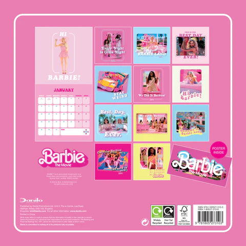 2024 Barbie Movie - Square Wall Calendar  SOLD OUT