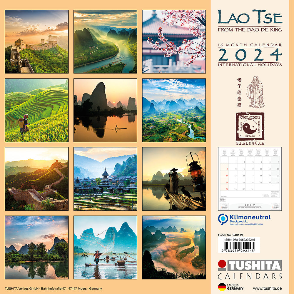 2024 LaoTse - Square Wall Calendar