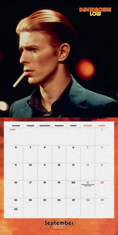 2024 David Bowie Collector's Edition Record Sleeve - Square Wall Calendar