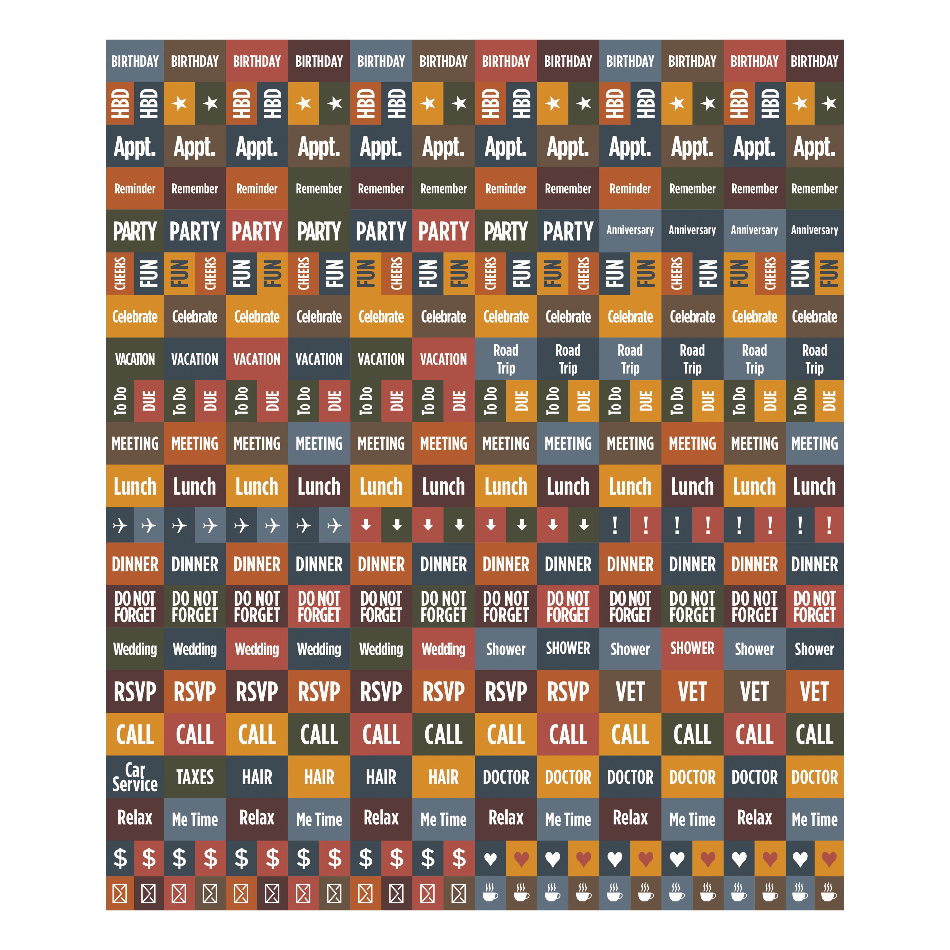 2025 Big Print - Square Wall Calendar