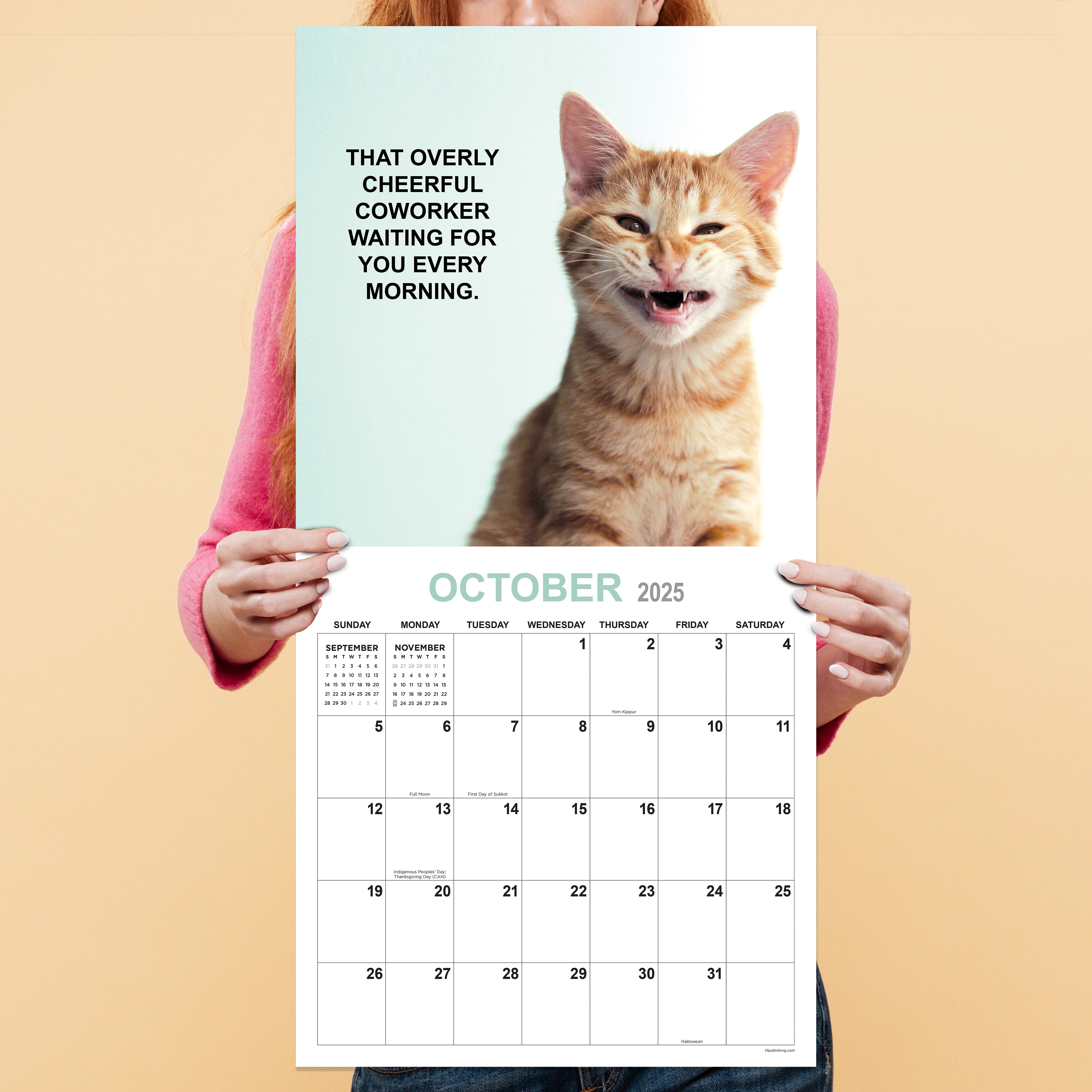 2025 Corporate Cats - Square Wall Calendar