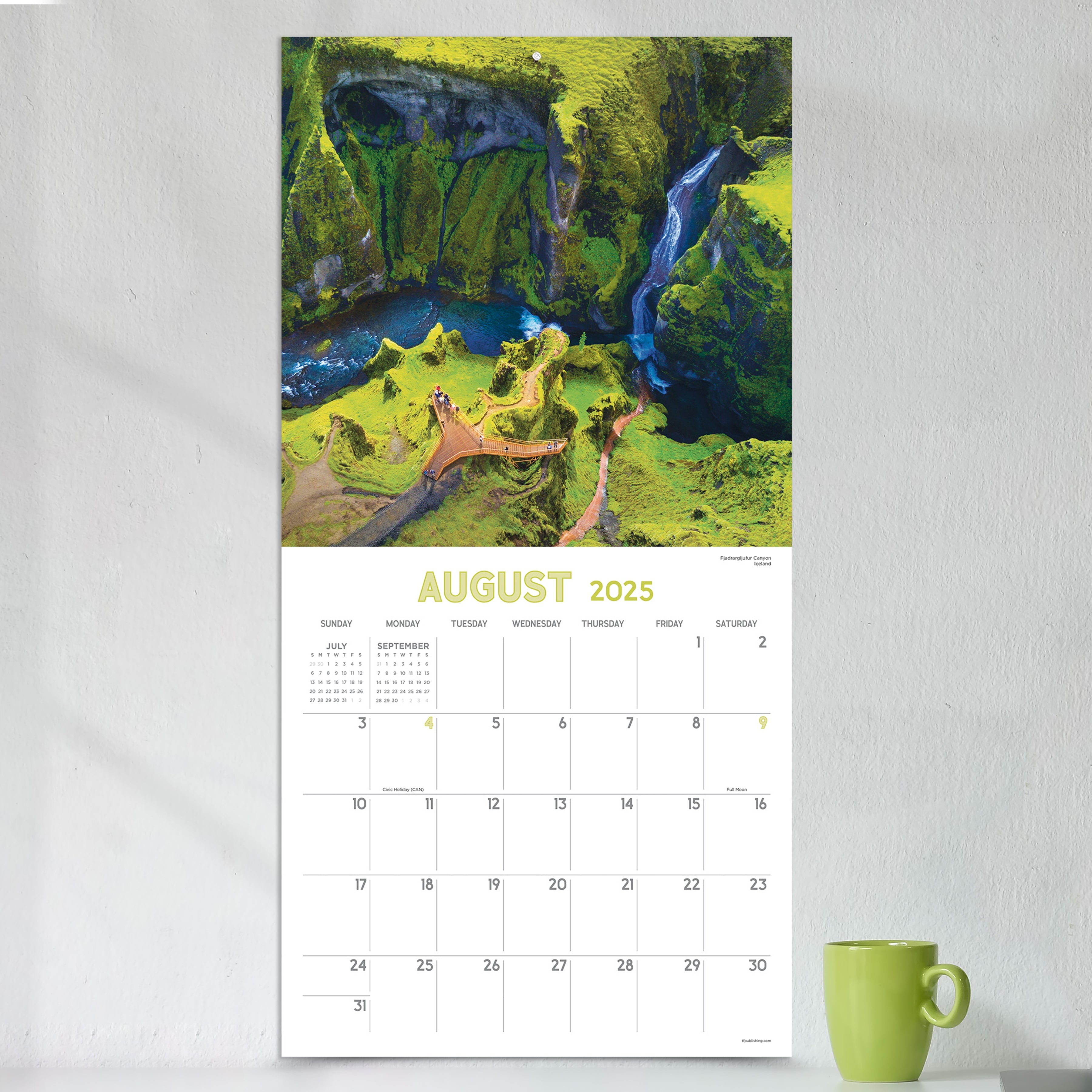 2025 Landscapes - Square Wall Calendar