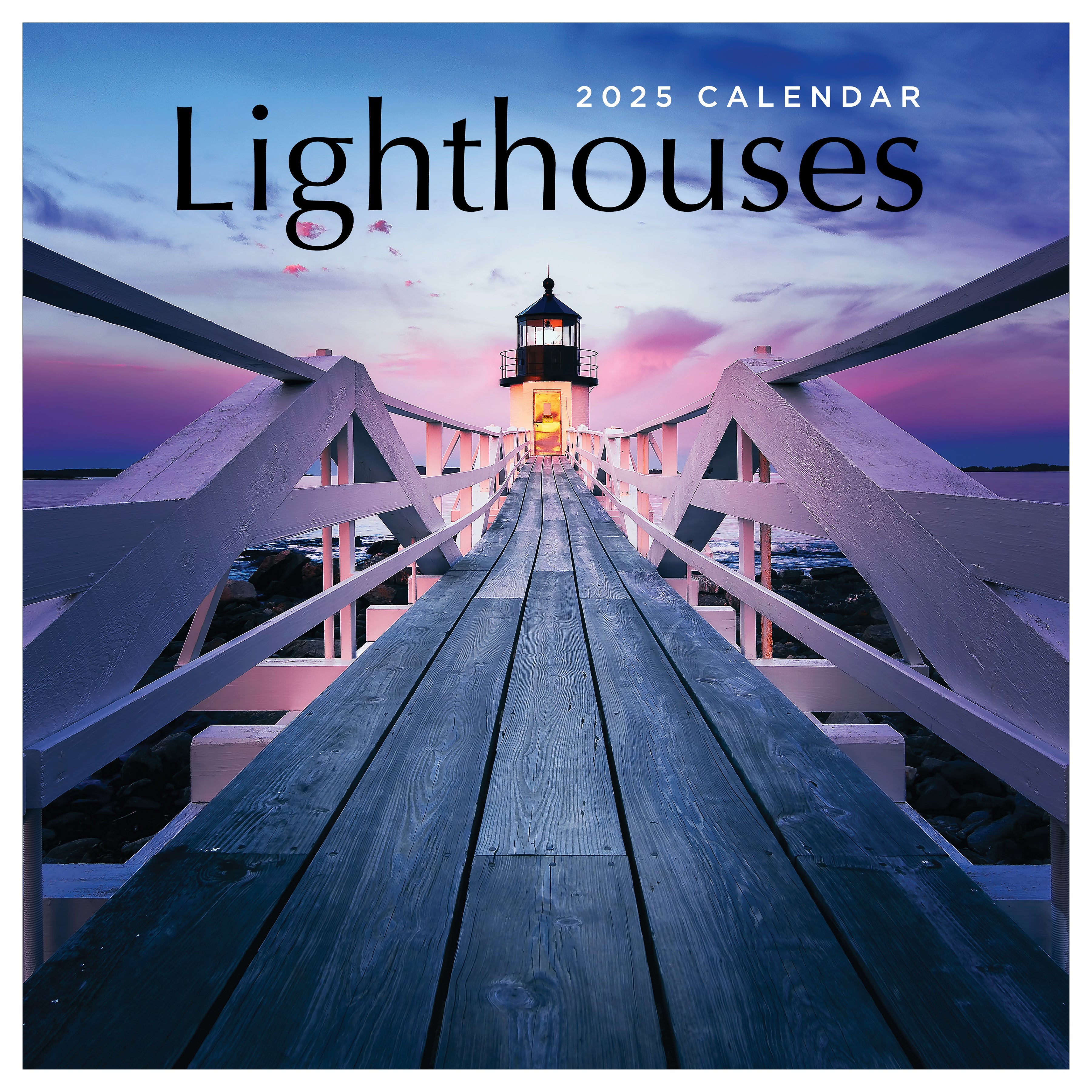 2025 Lighthouses by TF - Square Wall Calendar