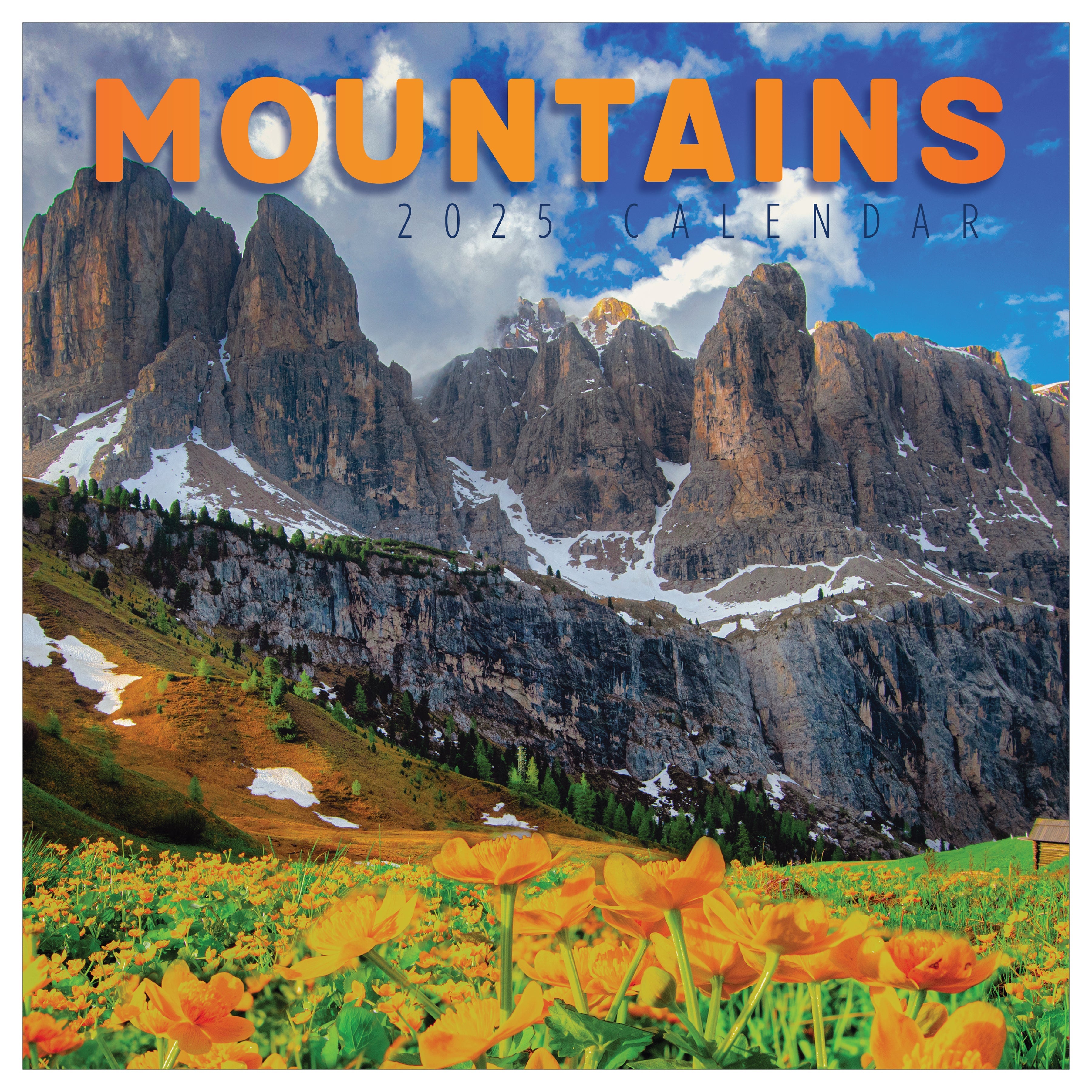 2025 Mountains - Square Wall Calendar