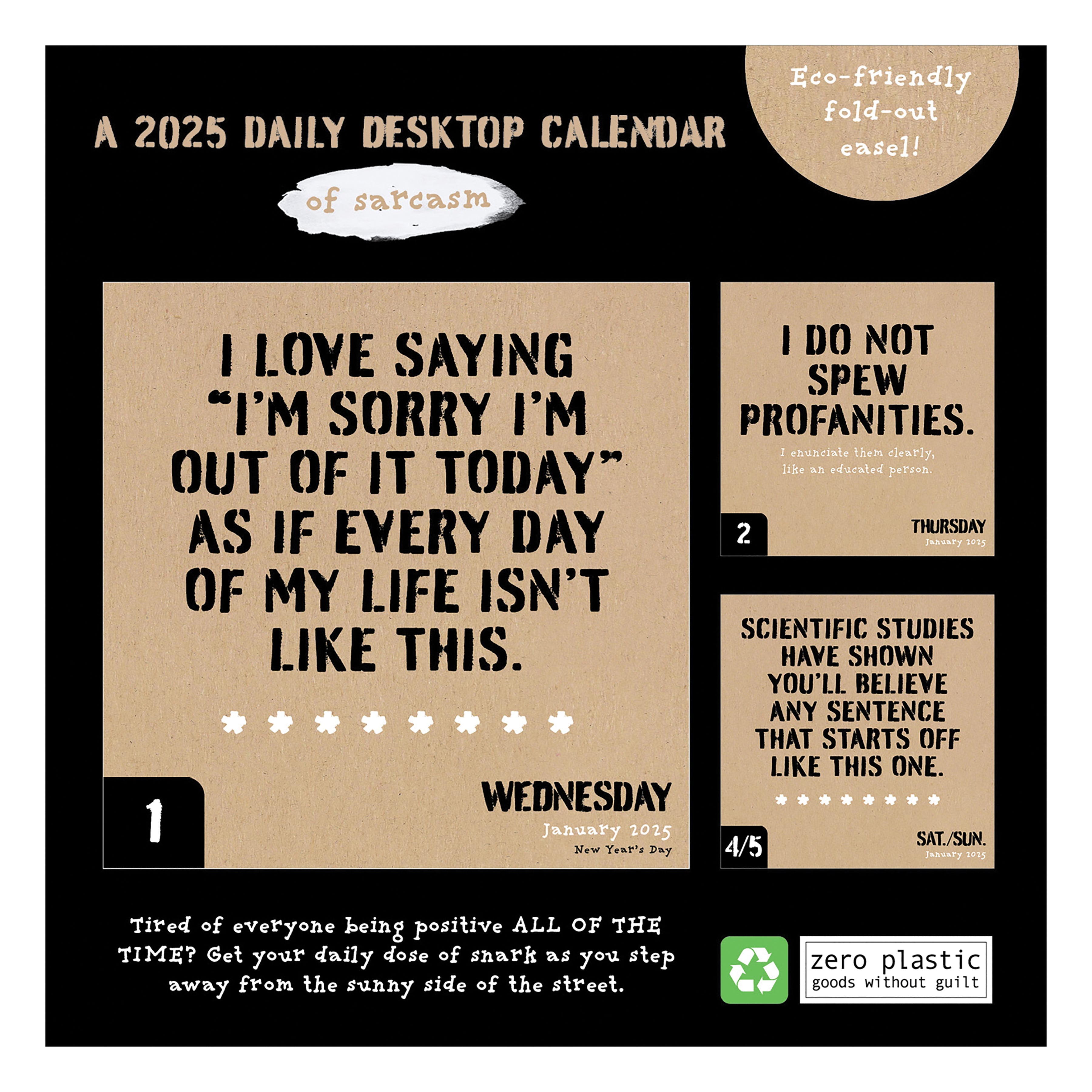 2025 Anti Affirmations - Daily Boxed Page-A-Day Calendar