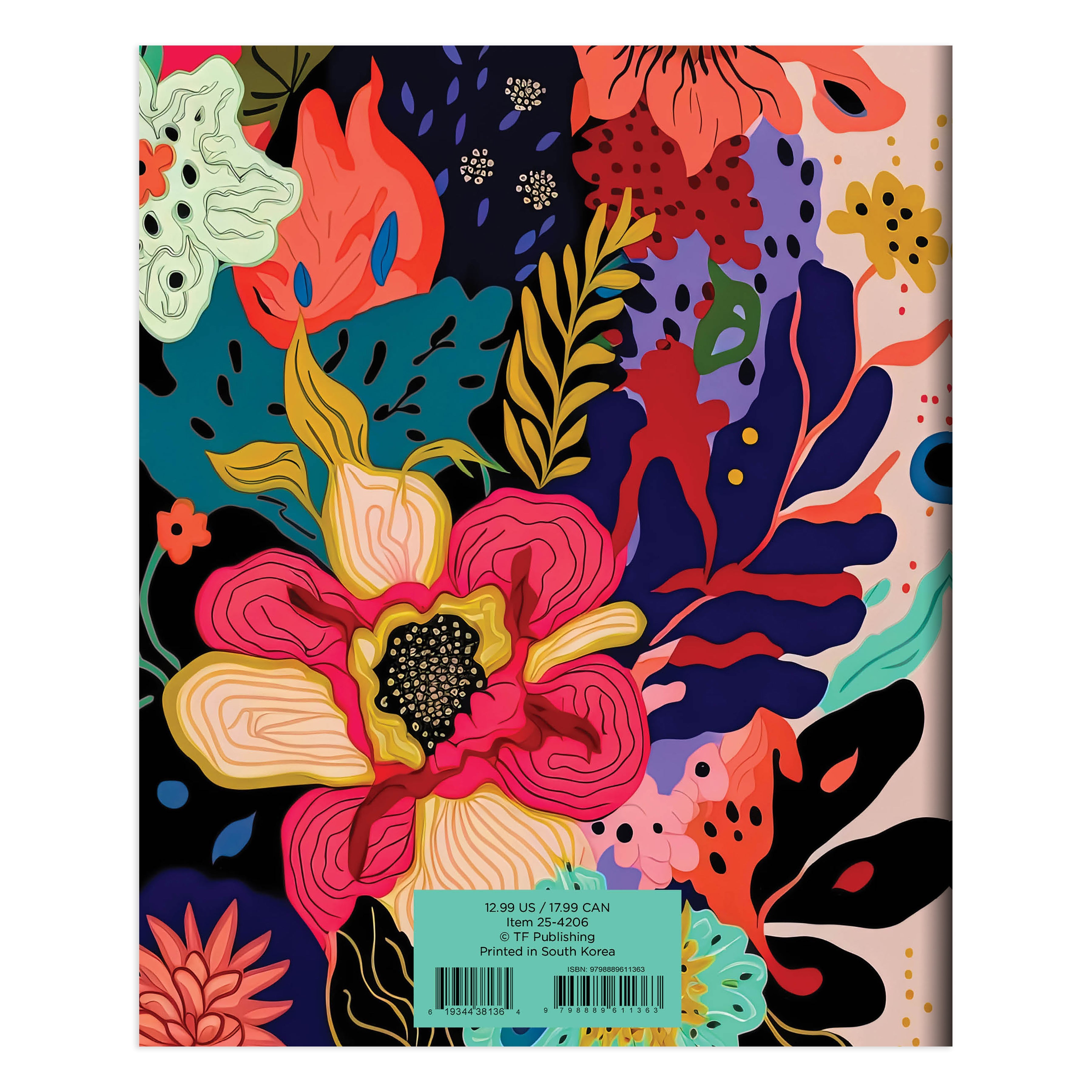 2025 Eclectic Flowers - Medium Monthly Diary/Planner