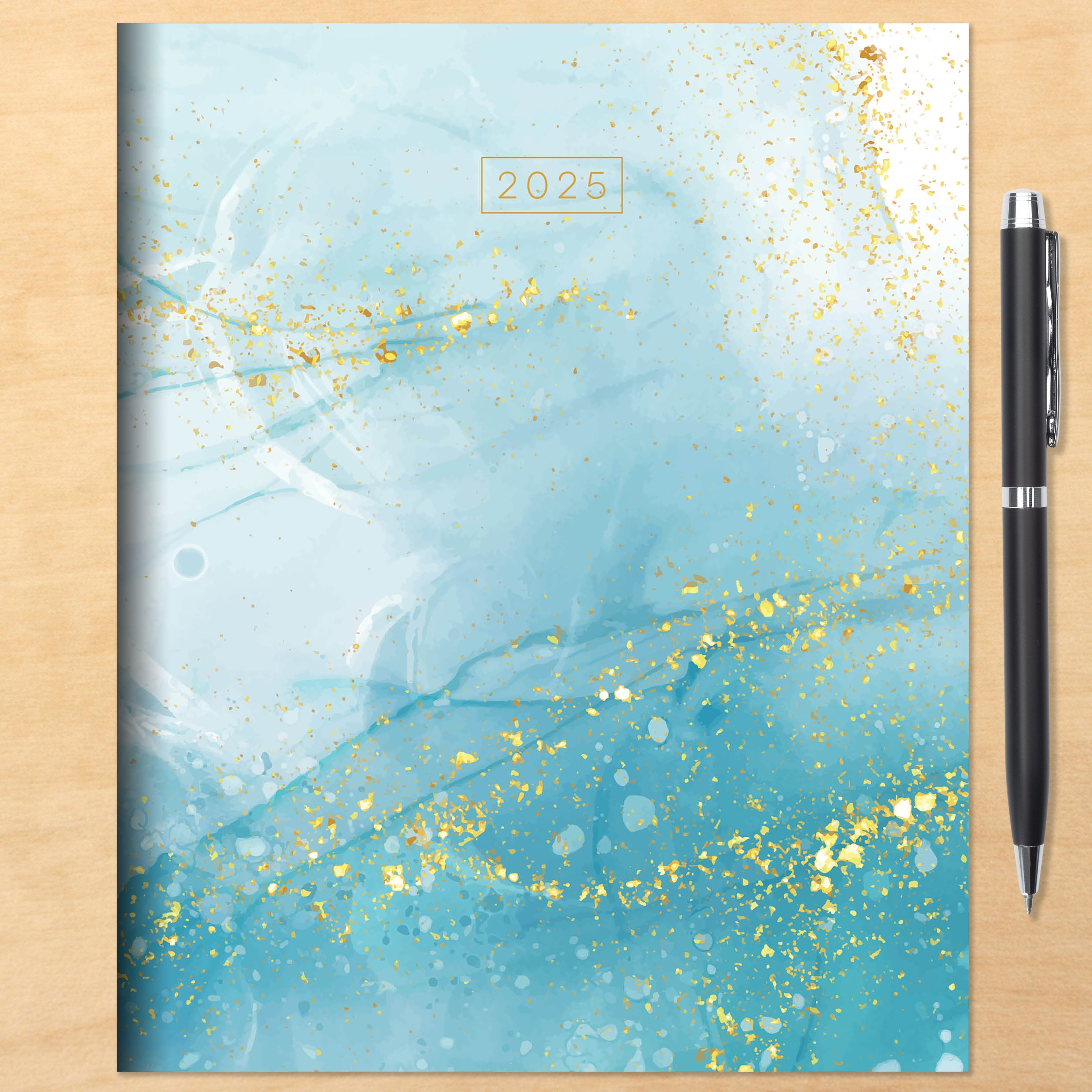 2025 Floating Blue - Medium Monthly Diary/Planner