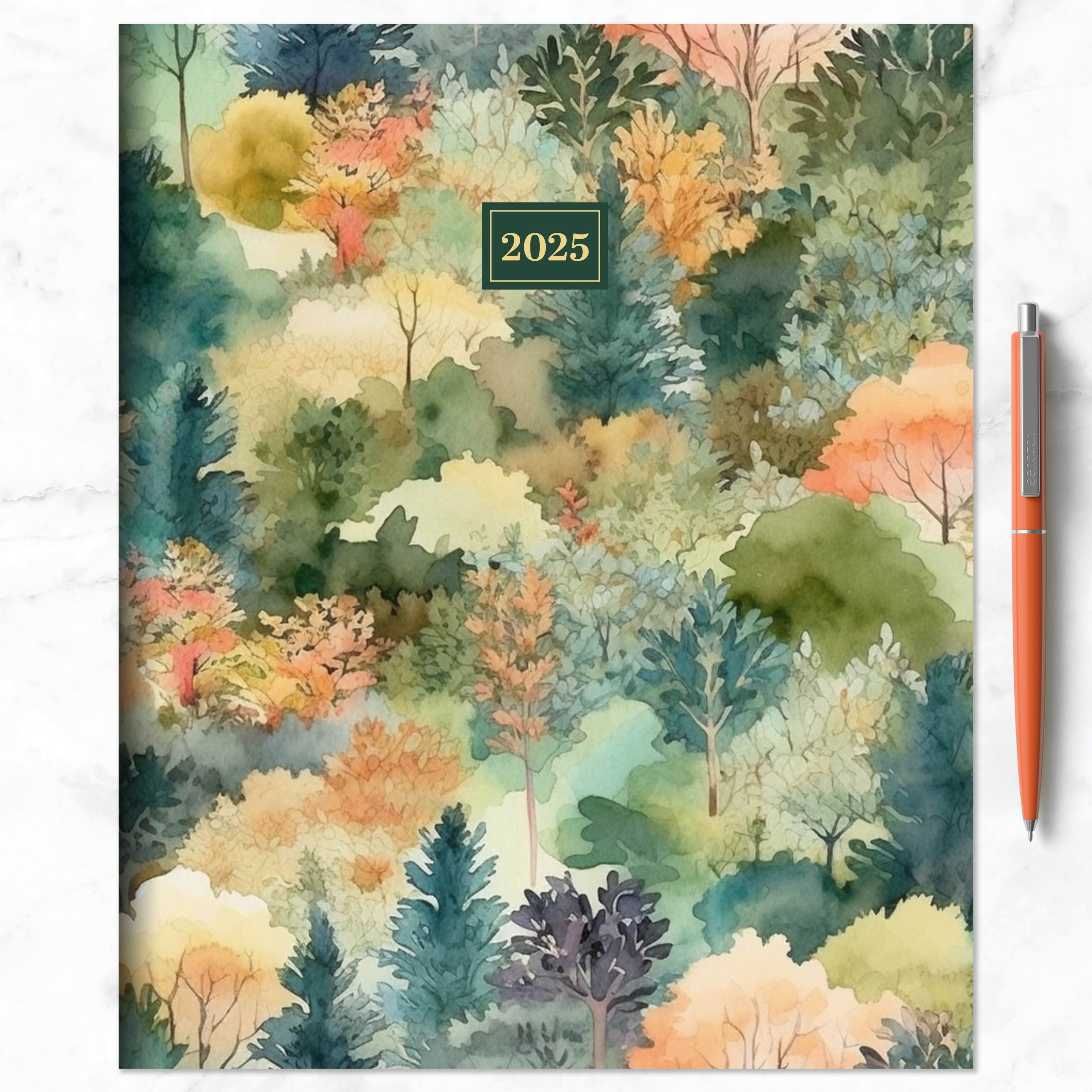 2025 Mural of Trees - Large Monthly Diary/Planner