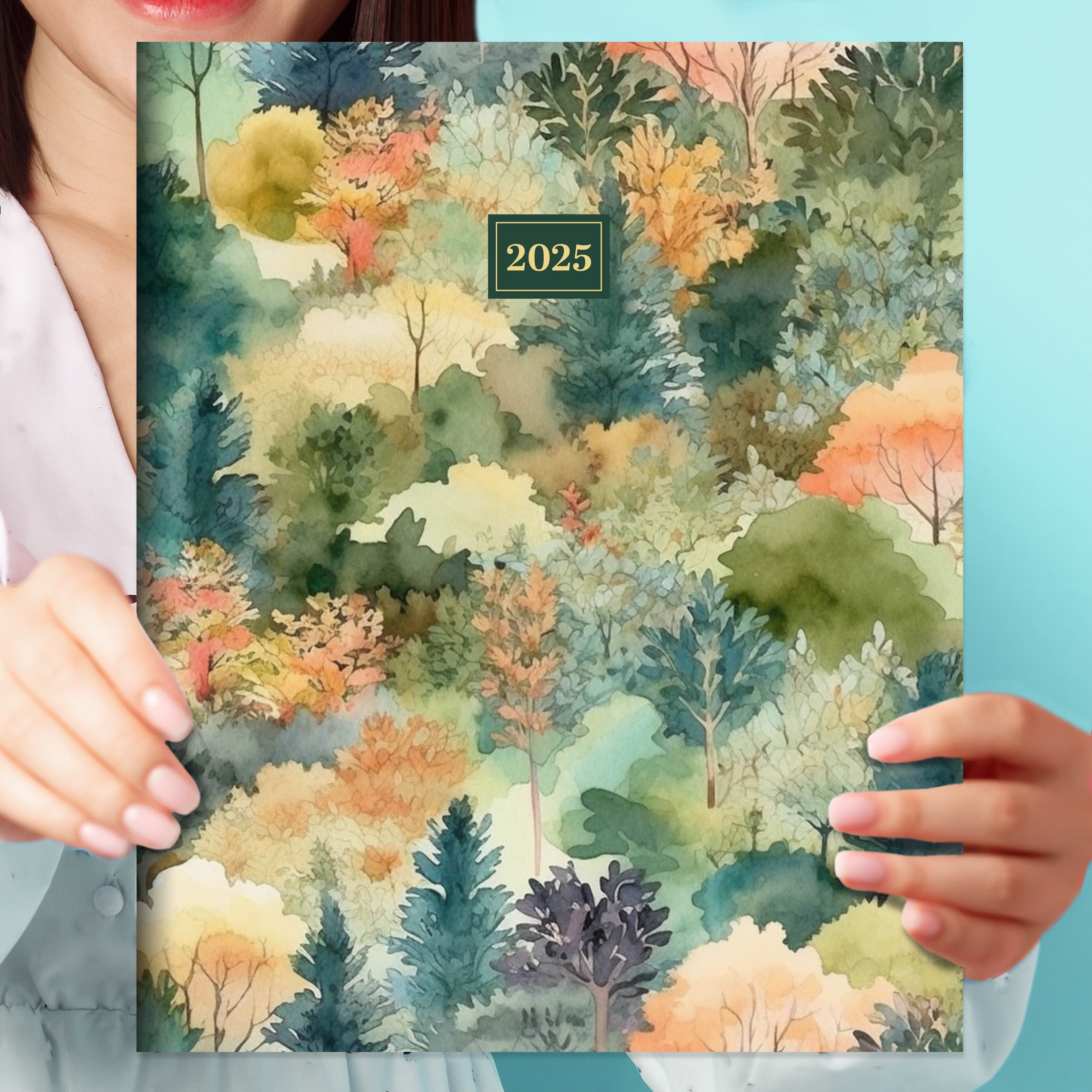 2025 Mural of Trees - Large Monthly Diary/Planner