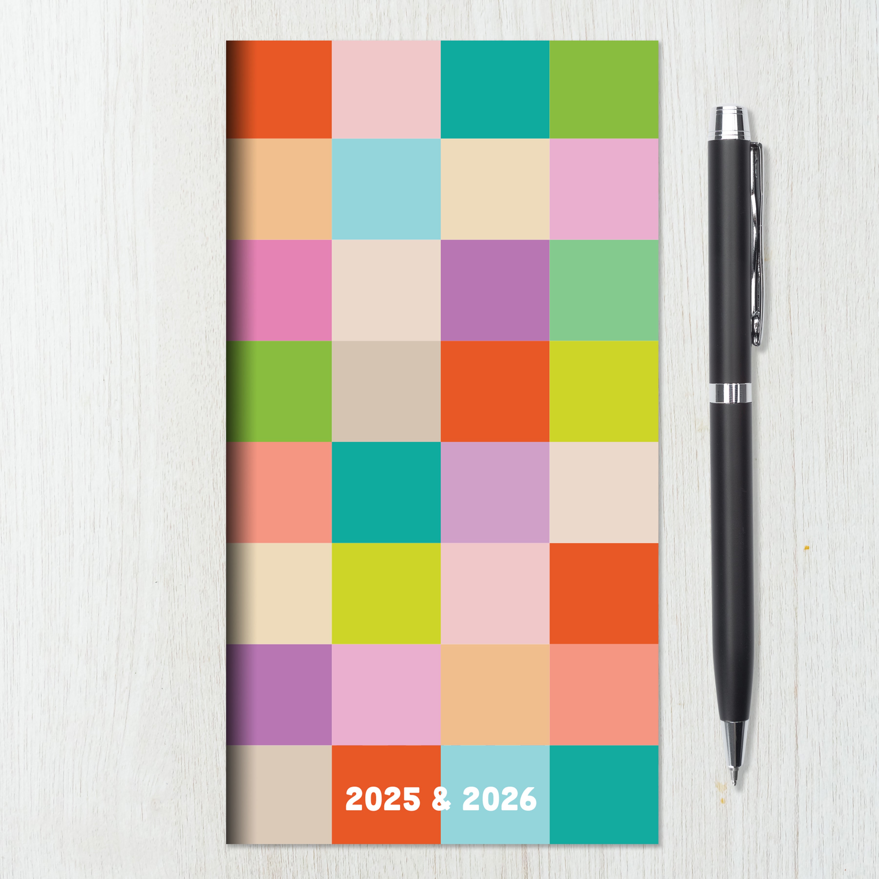 2025-2026 Check Your Colors - Small Monthly Pocket Diary/Planner