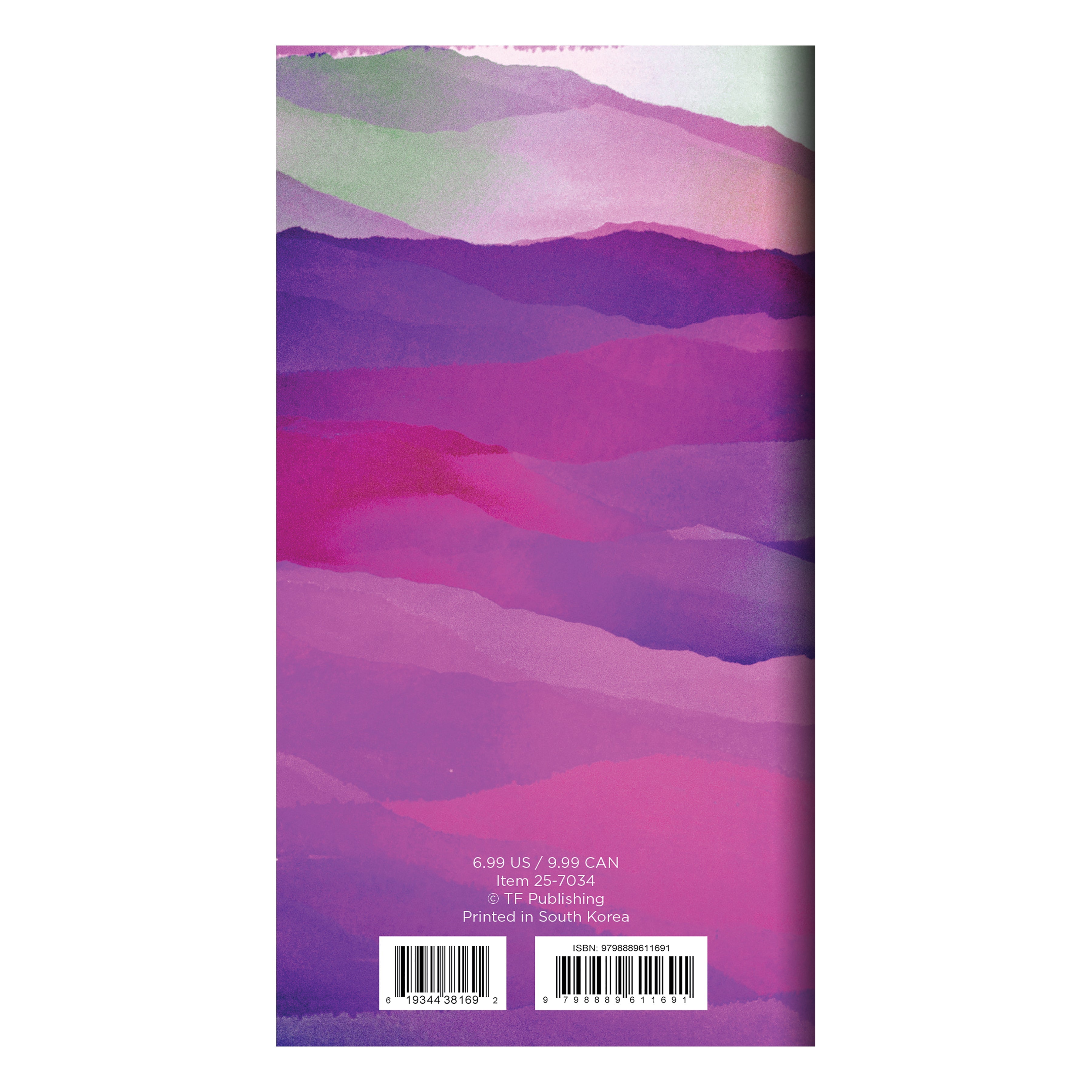 2025-2026 Purple Mountain Majesty - Small Monthly Pocket Diary/Planner