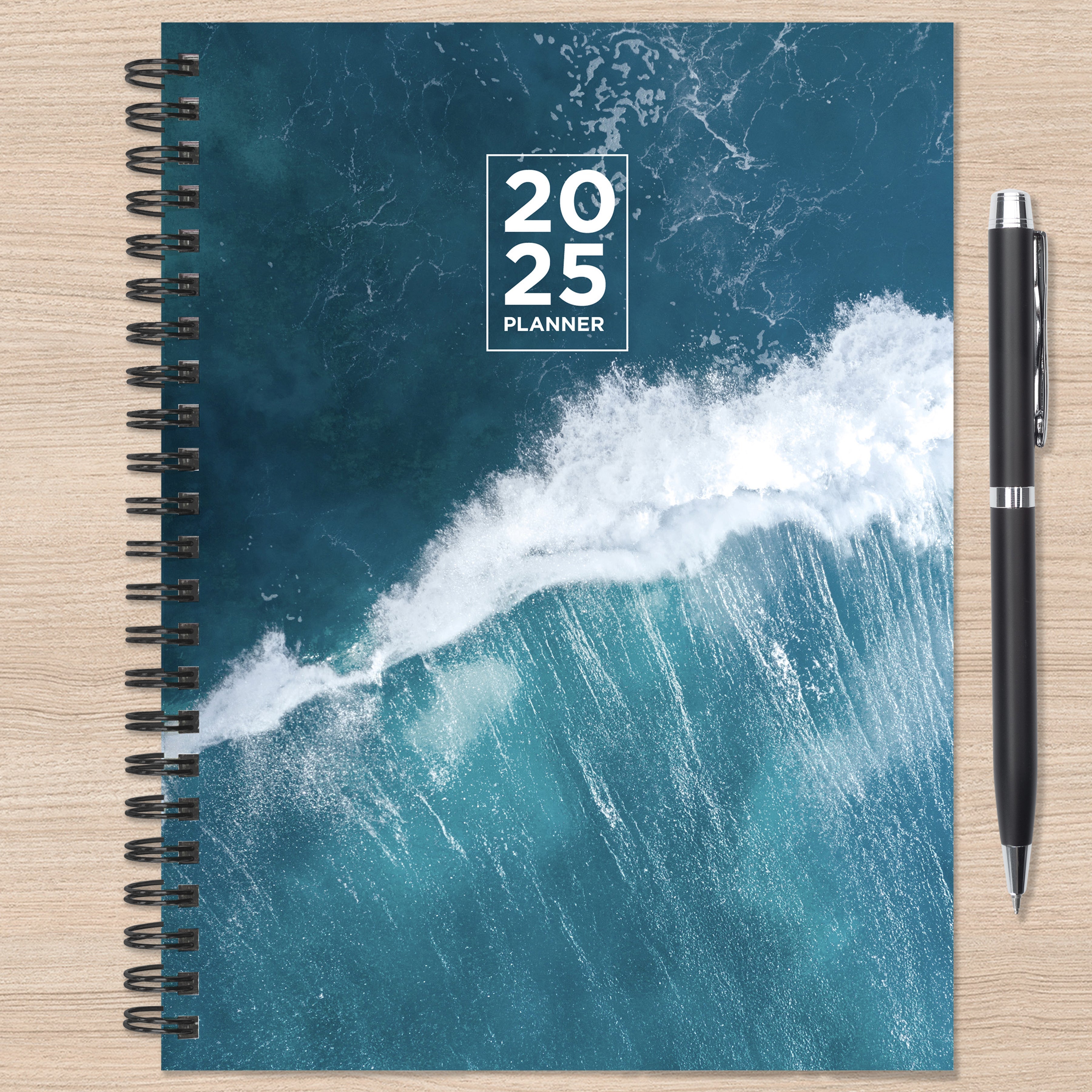 2025 Big Wave - Medium Monthly & Weekly Diary/Planner