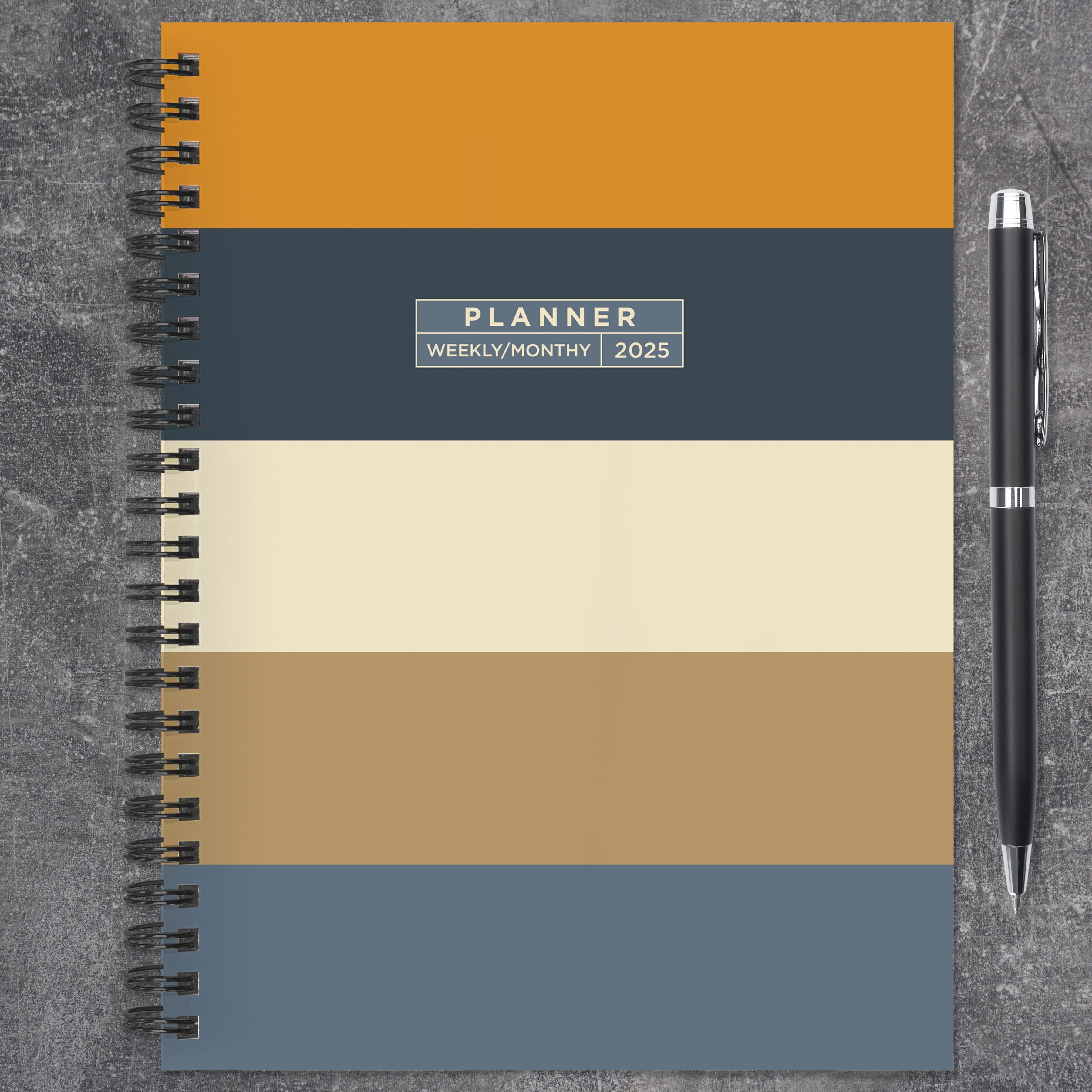 2025 Element Layers - Medium Monthly & Weekly Diary/Planner
